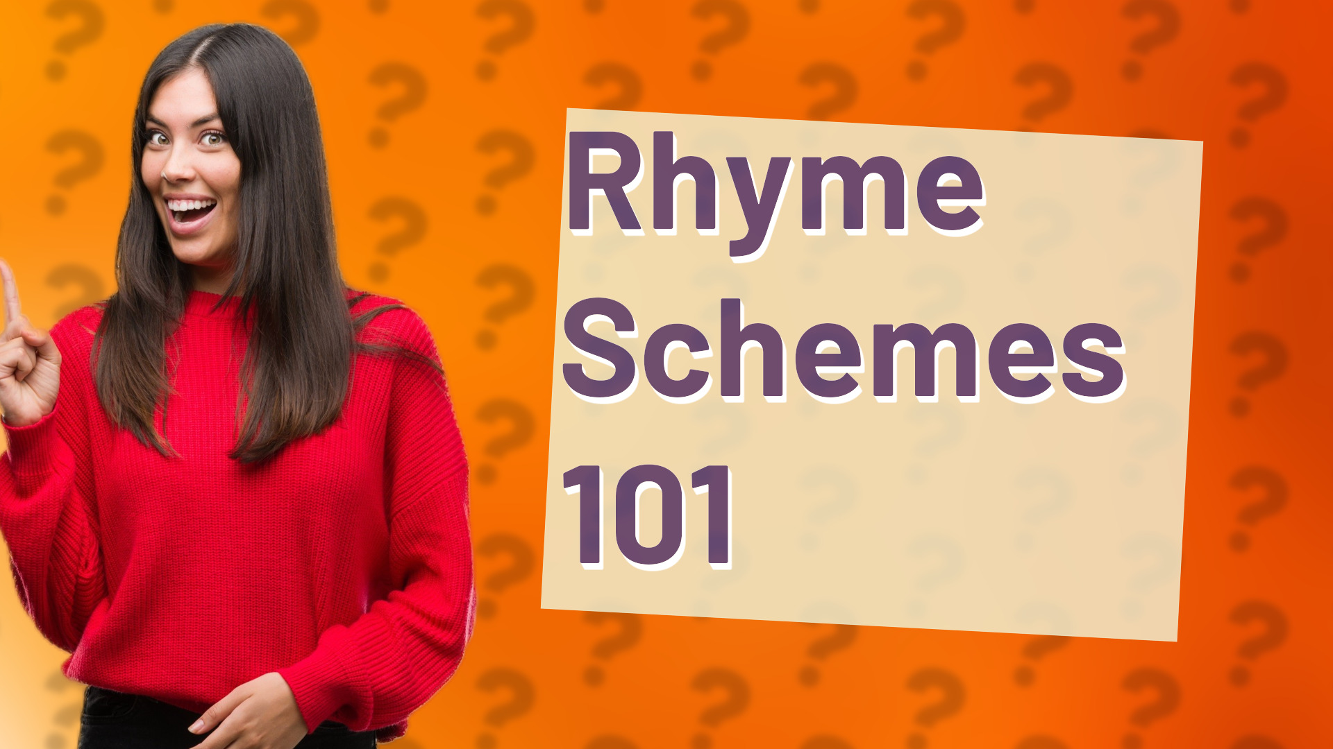 Rhyme Schemes 101