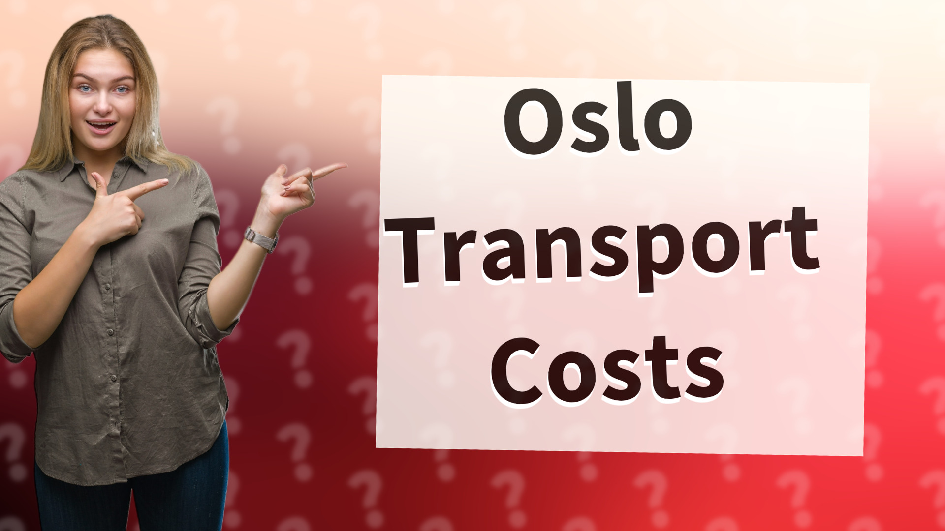 Oslo Transport Costs