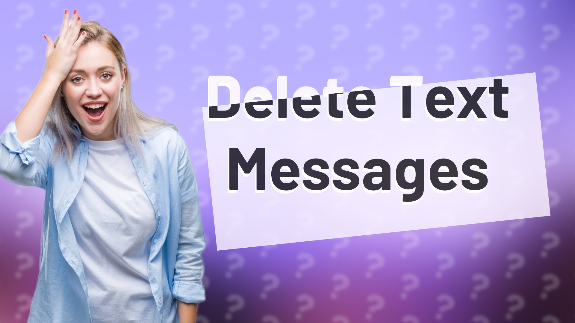 Delete Text Messages