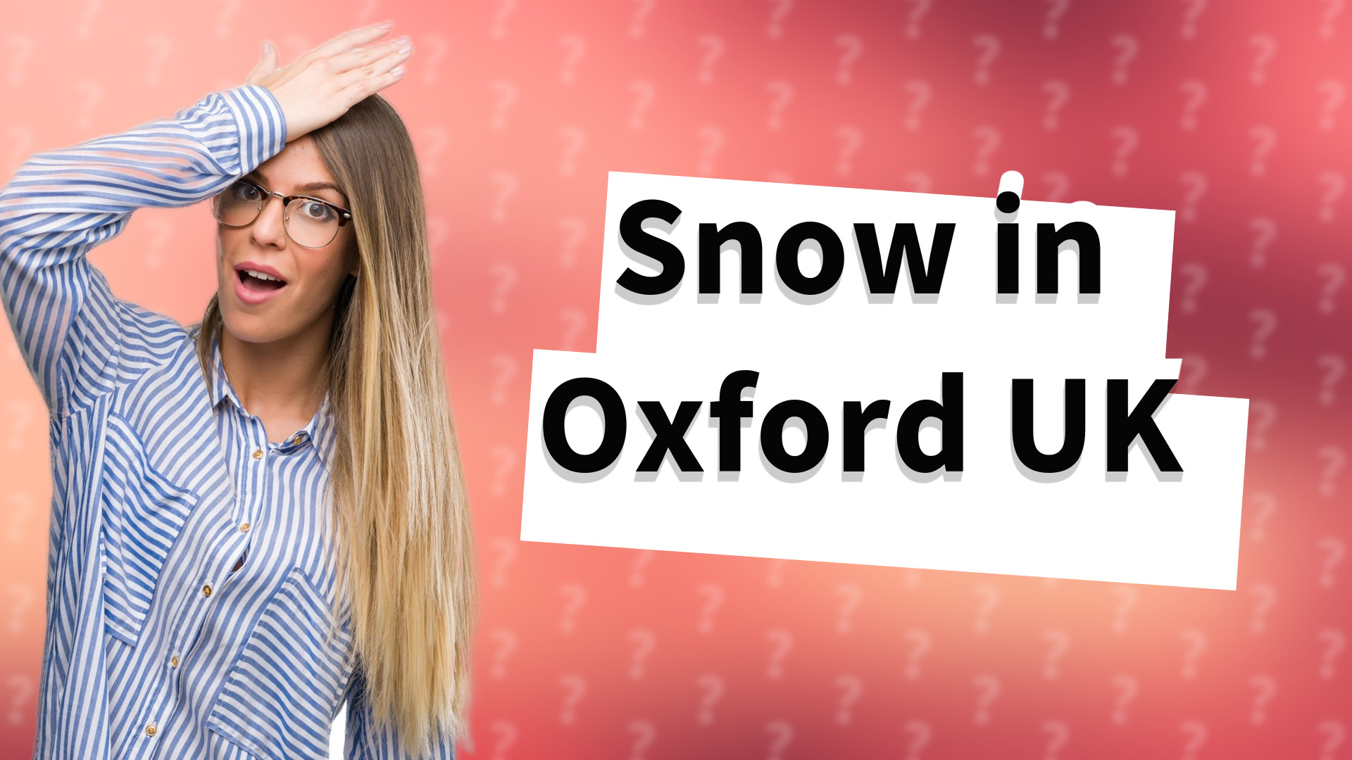 Snow in Oxford UK