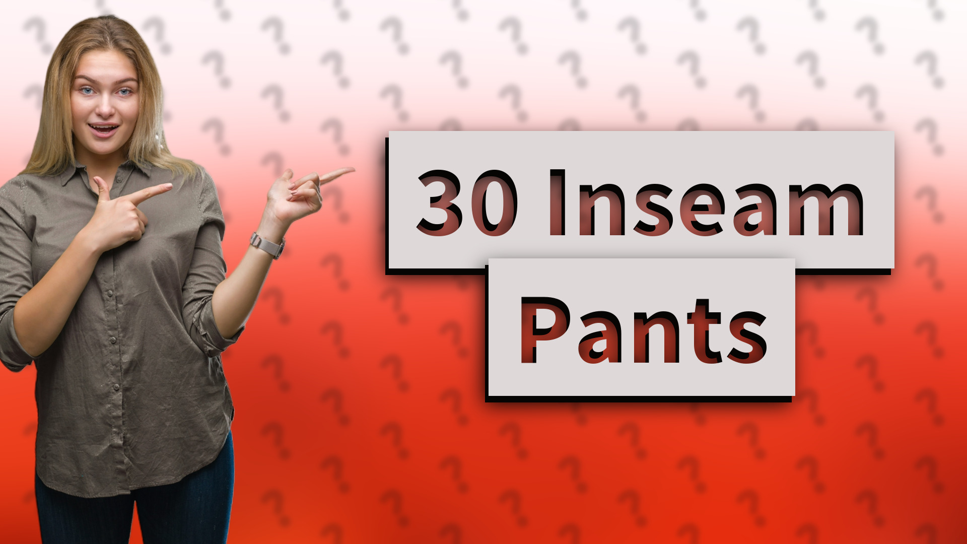 30 Inseam Pants