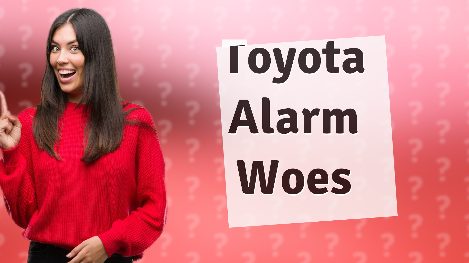 Toyota Alarm Woes