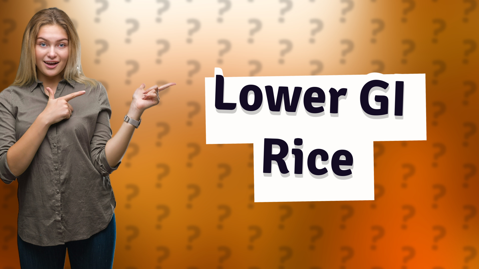 Lower GI Rice