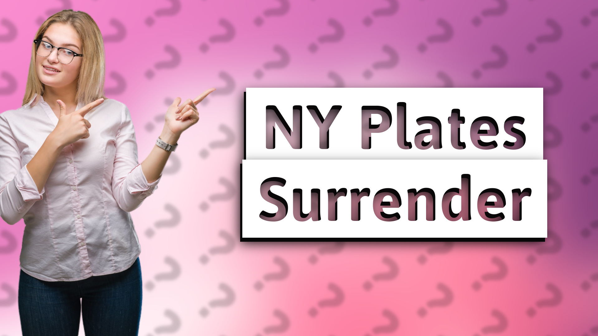 NY Plates Surrender
