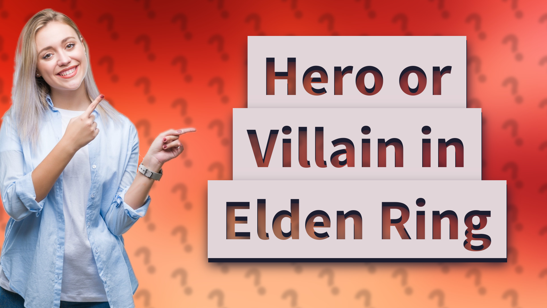 Hero or Villain in Elden Ring