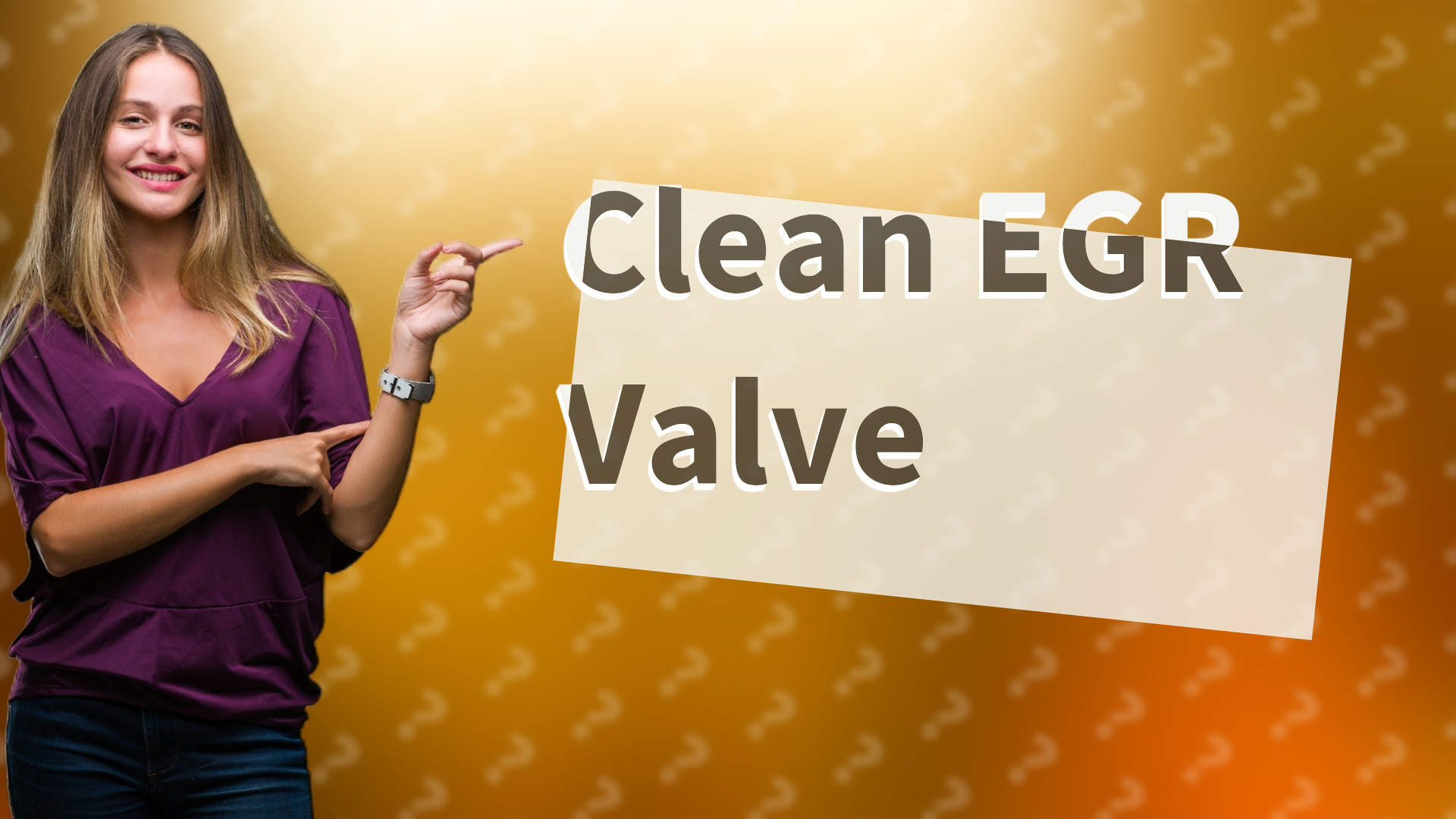 Clean EGR Valve