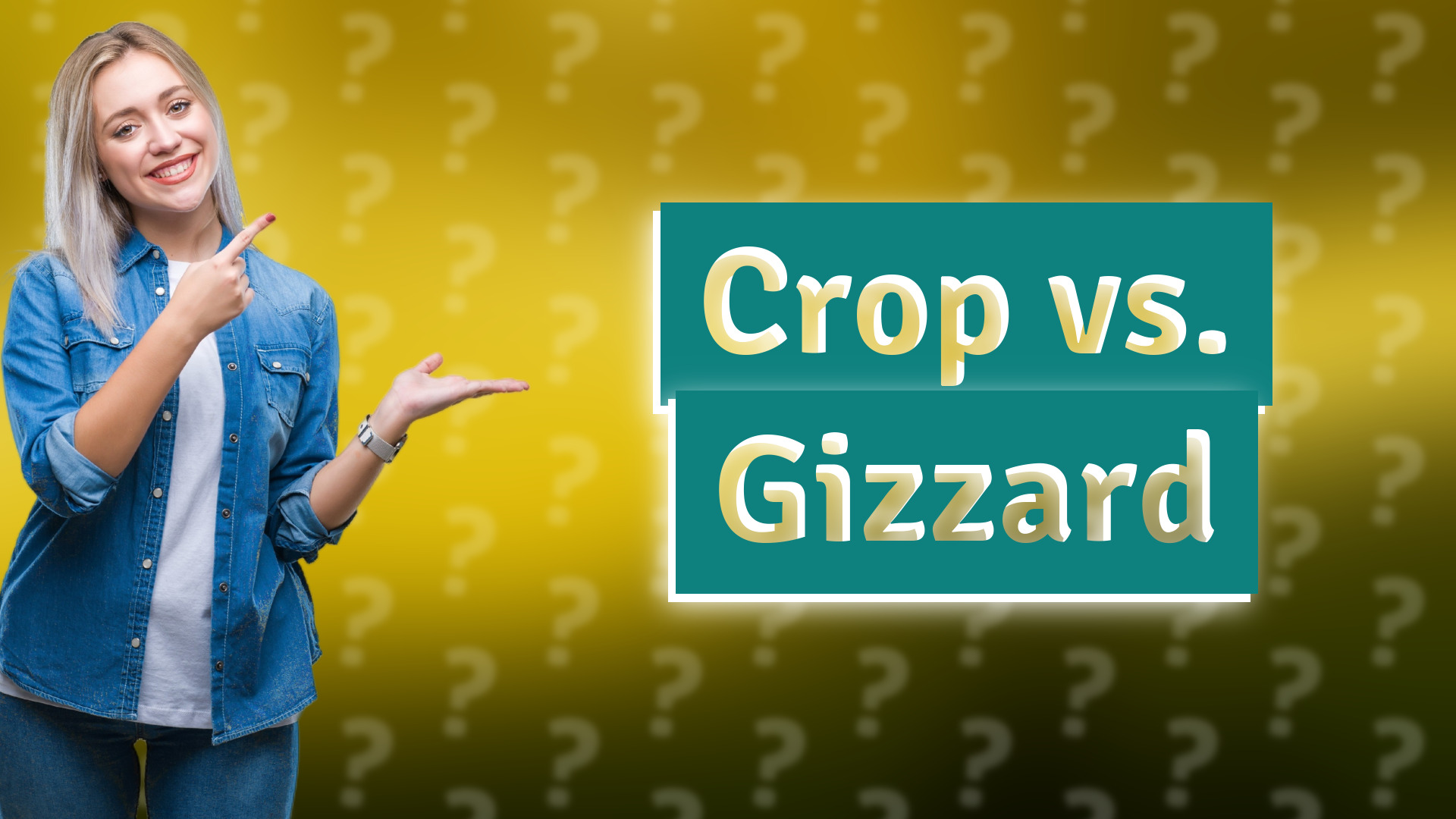 Crop vs. Gizzard