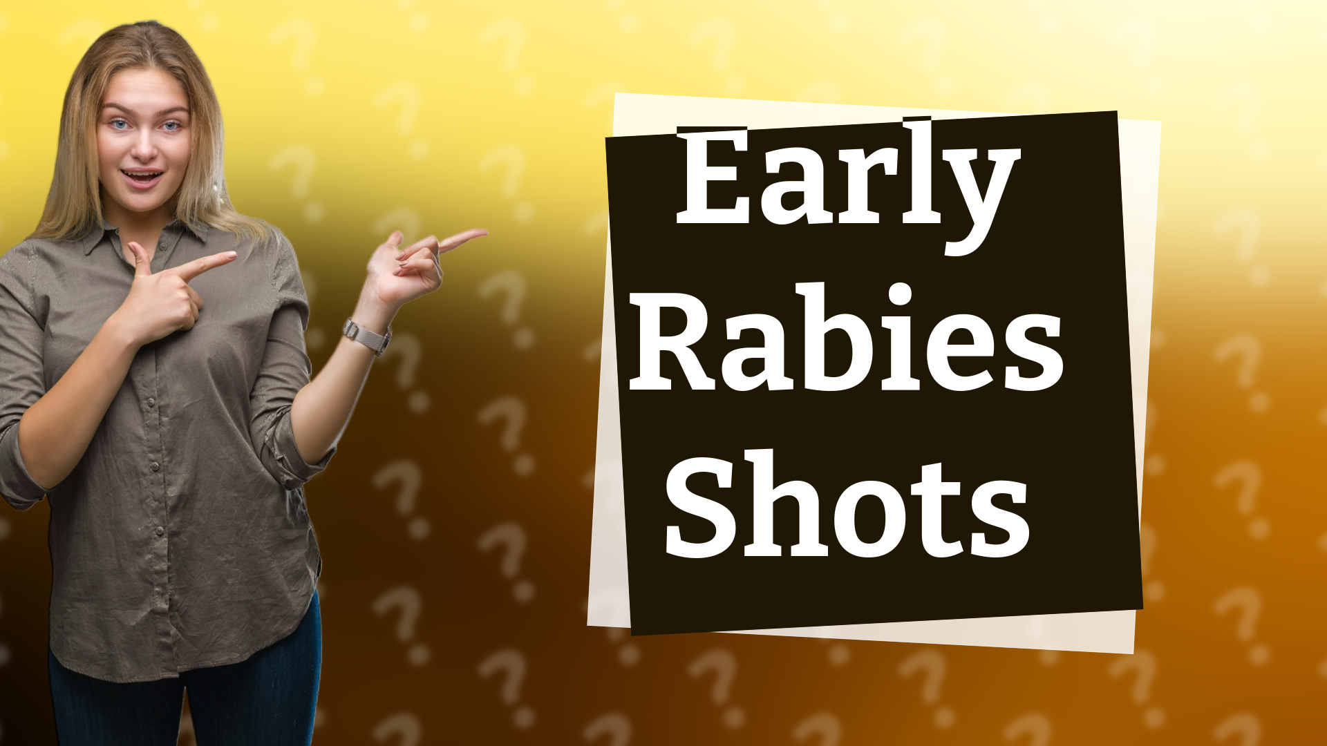 Early Rabies Shots
