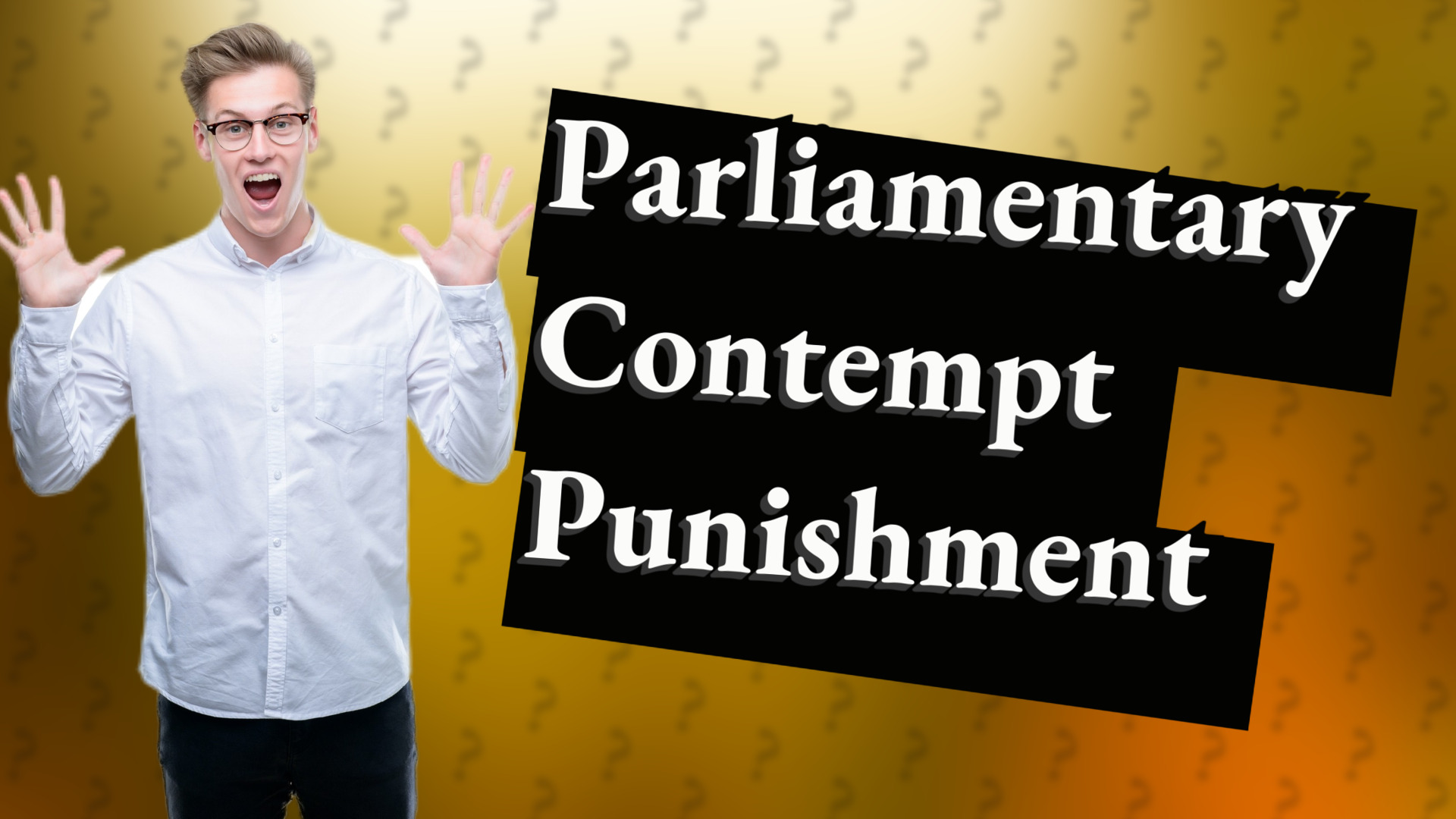 Parliamentary Contempt Punishment