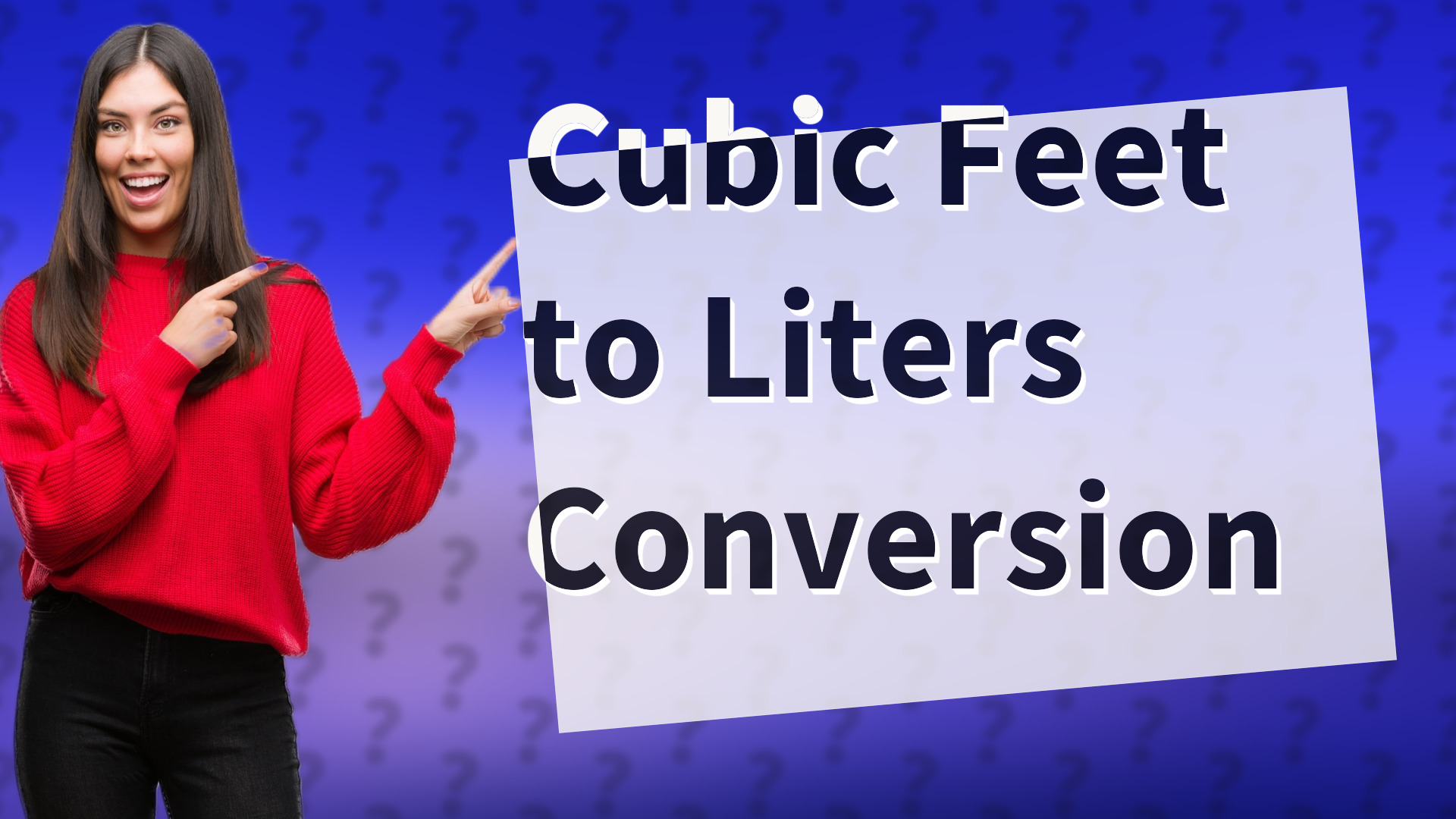 Cubic Feet to Liters Conversion