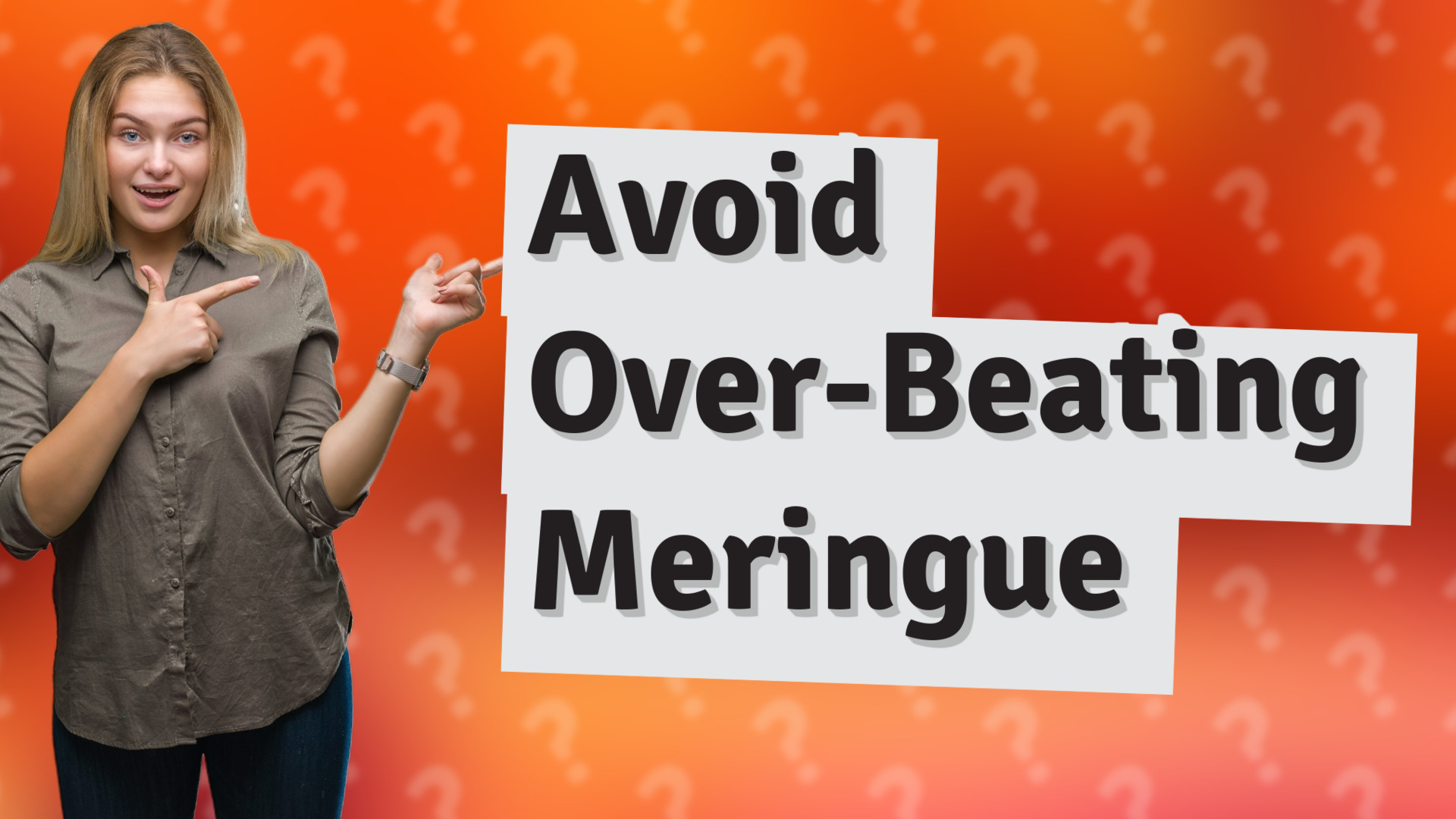 Avoid Over-Beating Meringue