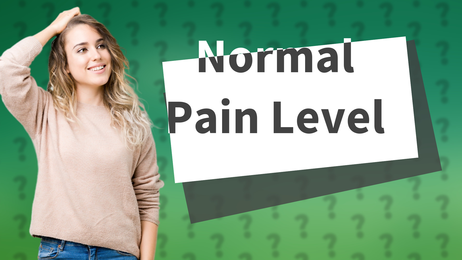 Normal Pain Level