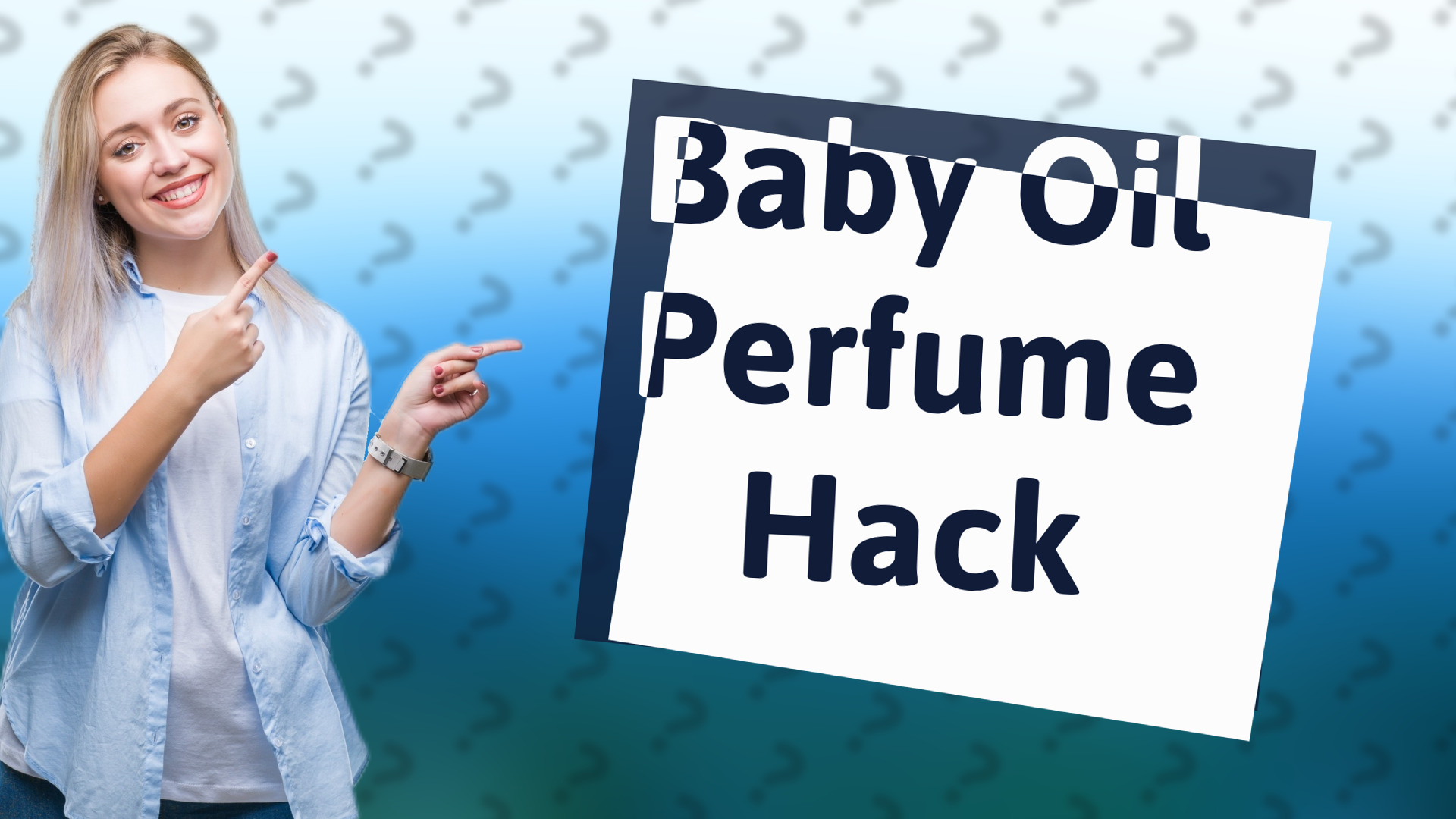 Baby Oil Perfume Hack