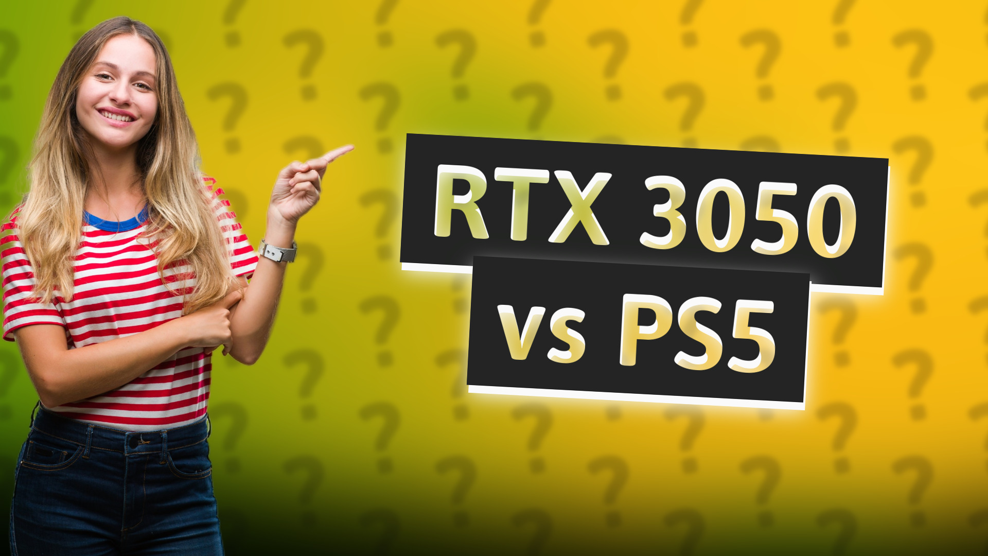 RTX 3050 vs PS5