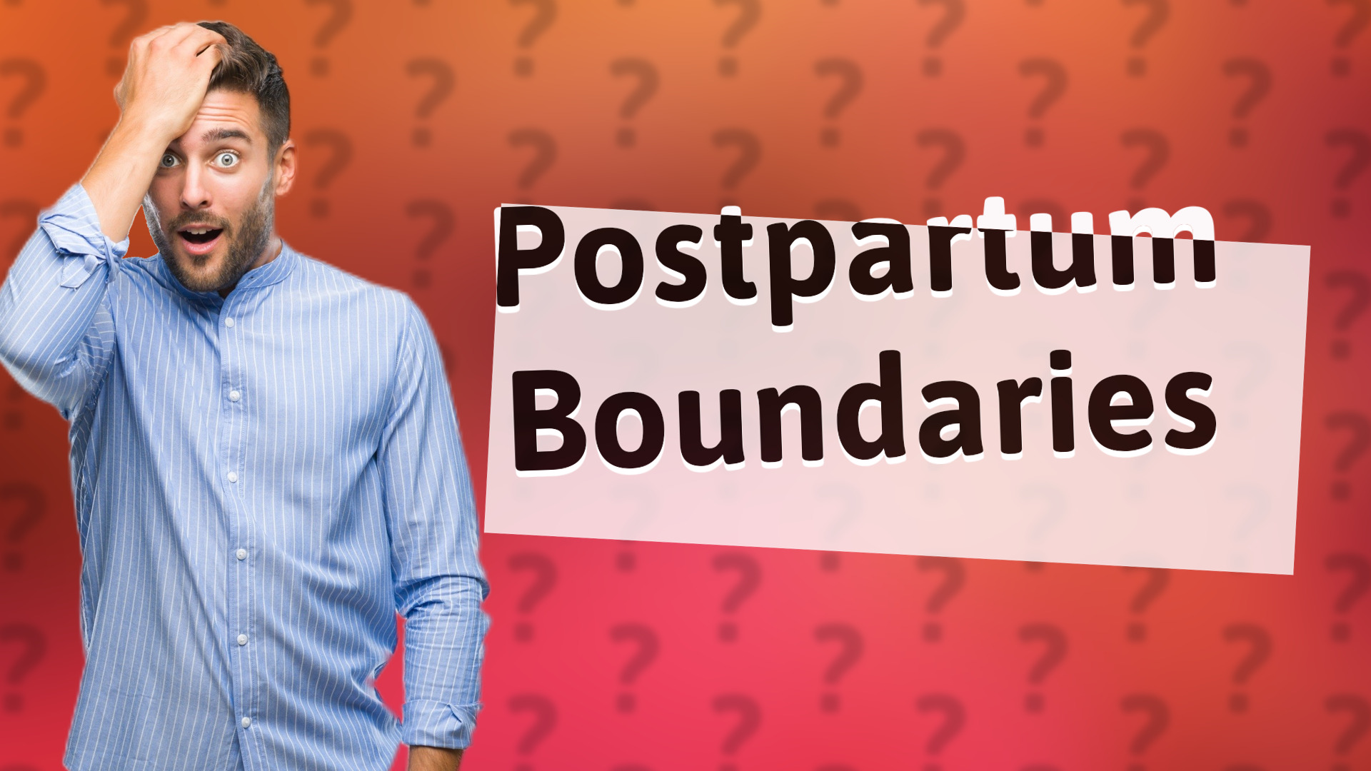 Postpartum Boundaries