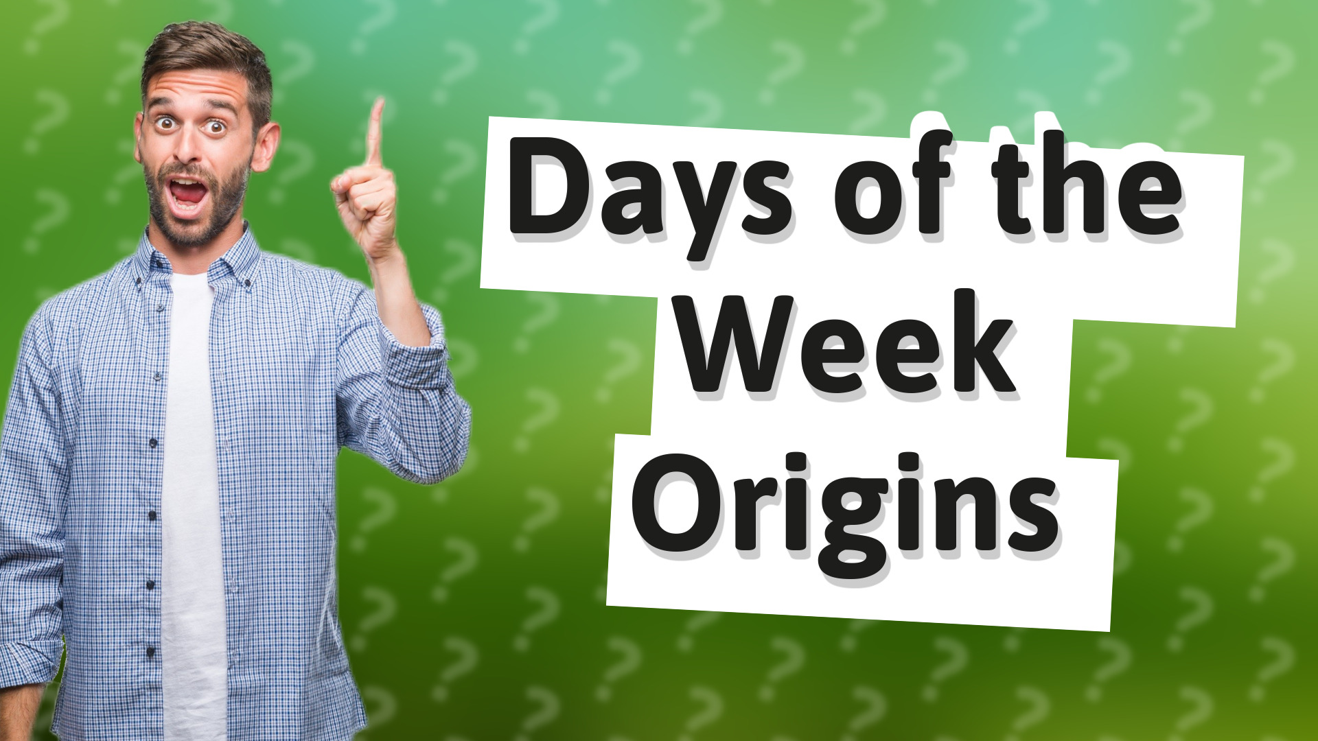 Days of the Week Origins