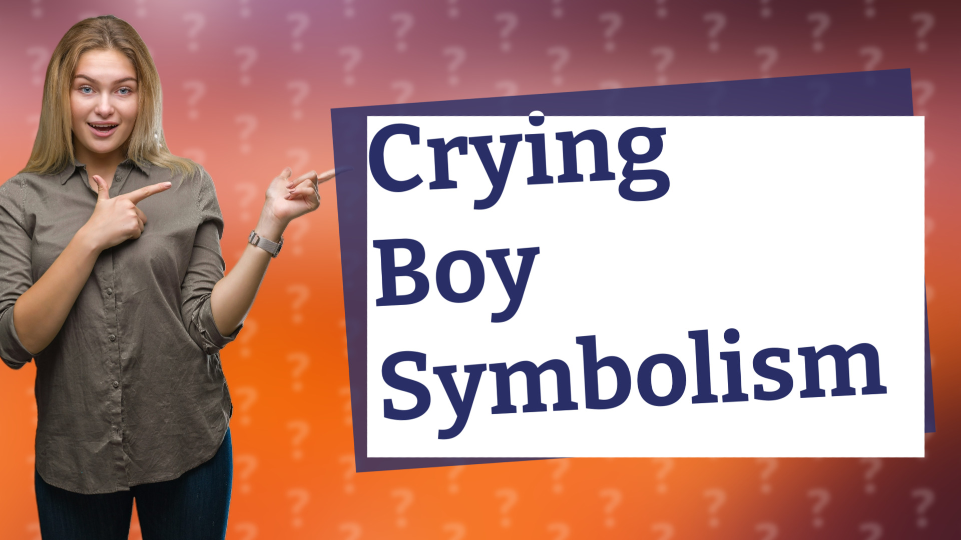 Crying Boy Symbolism