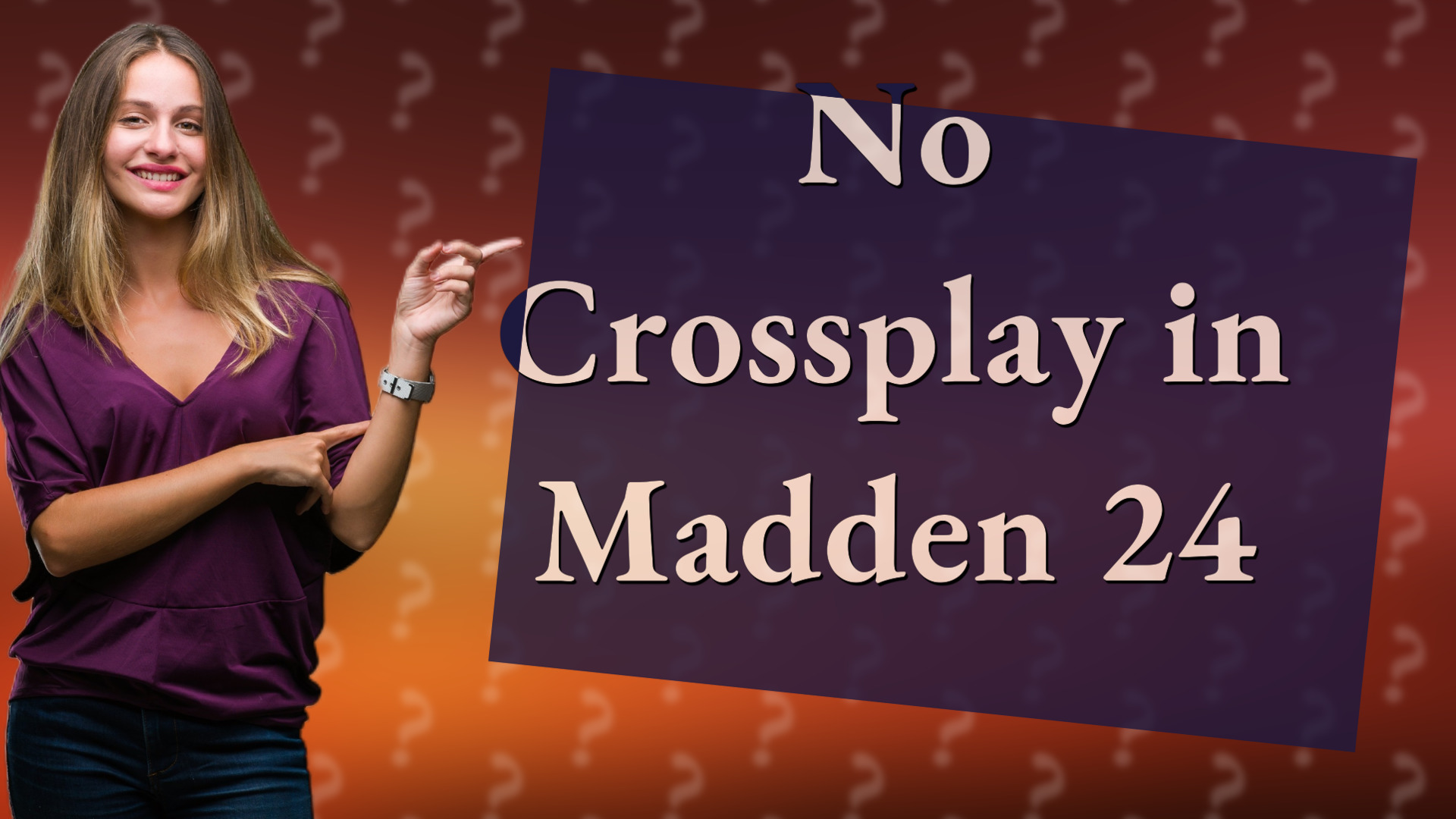 No Crossplay in Madden 24