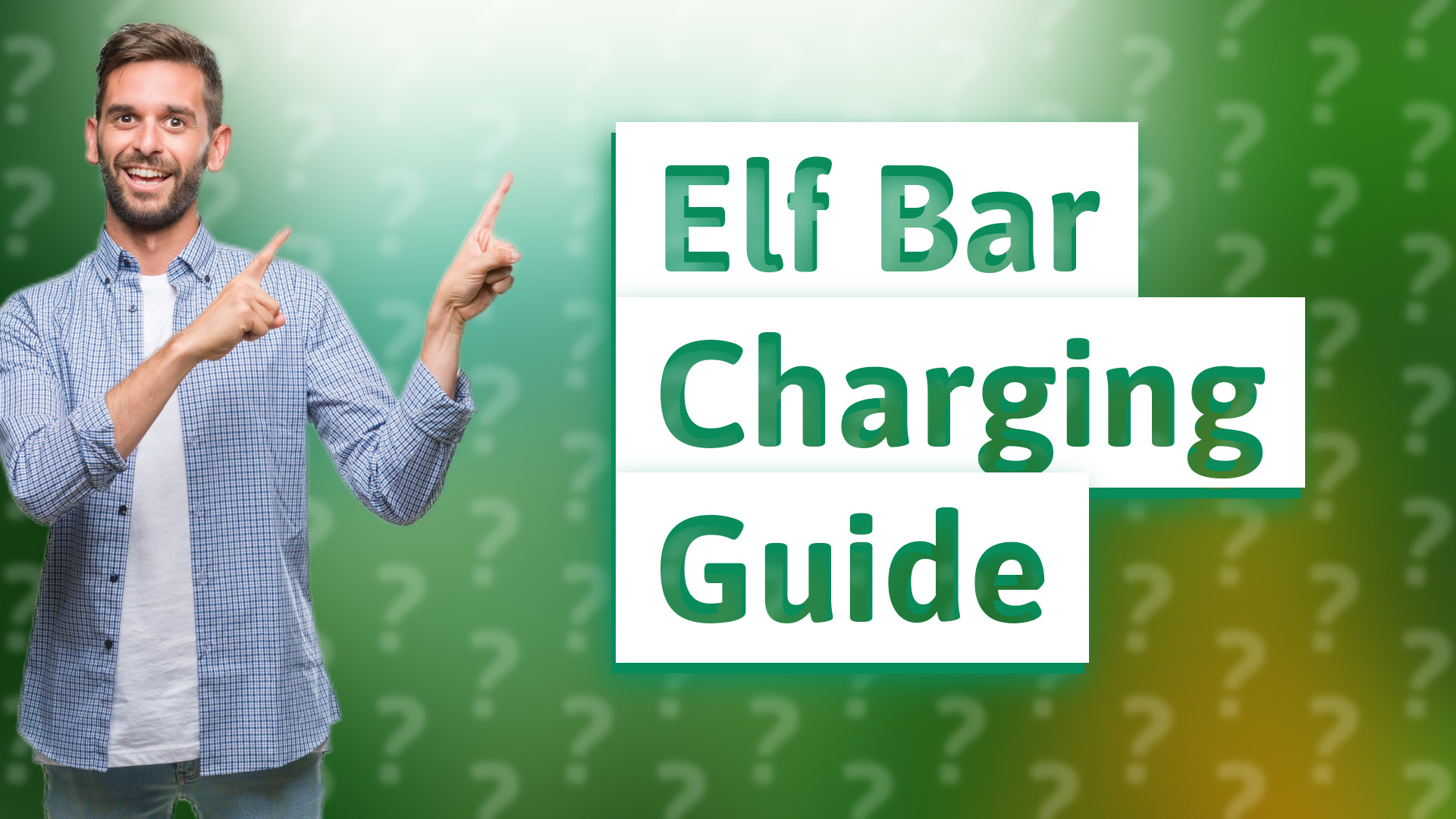 Elf Bar Charging Guide