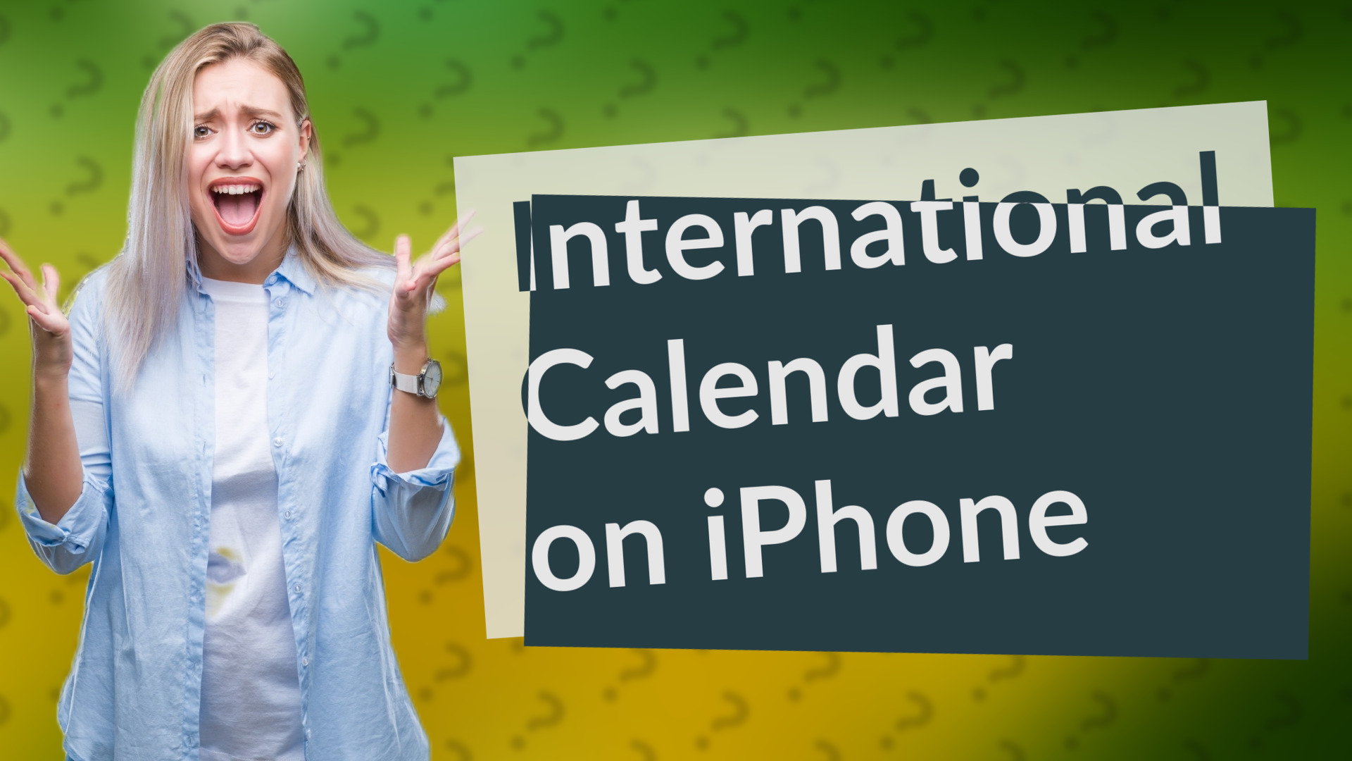 International Calendar on iPhone