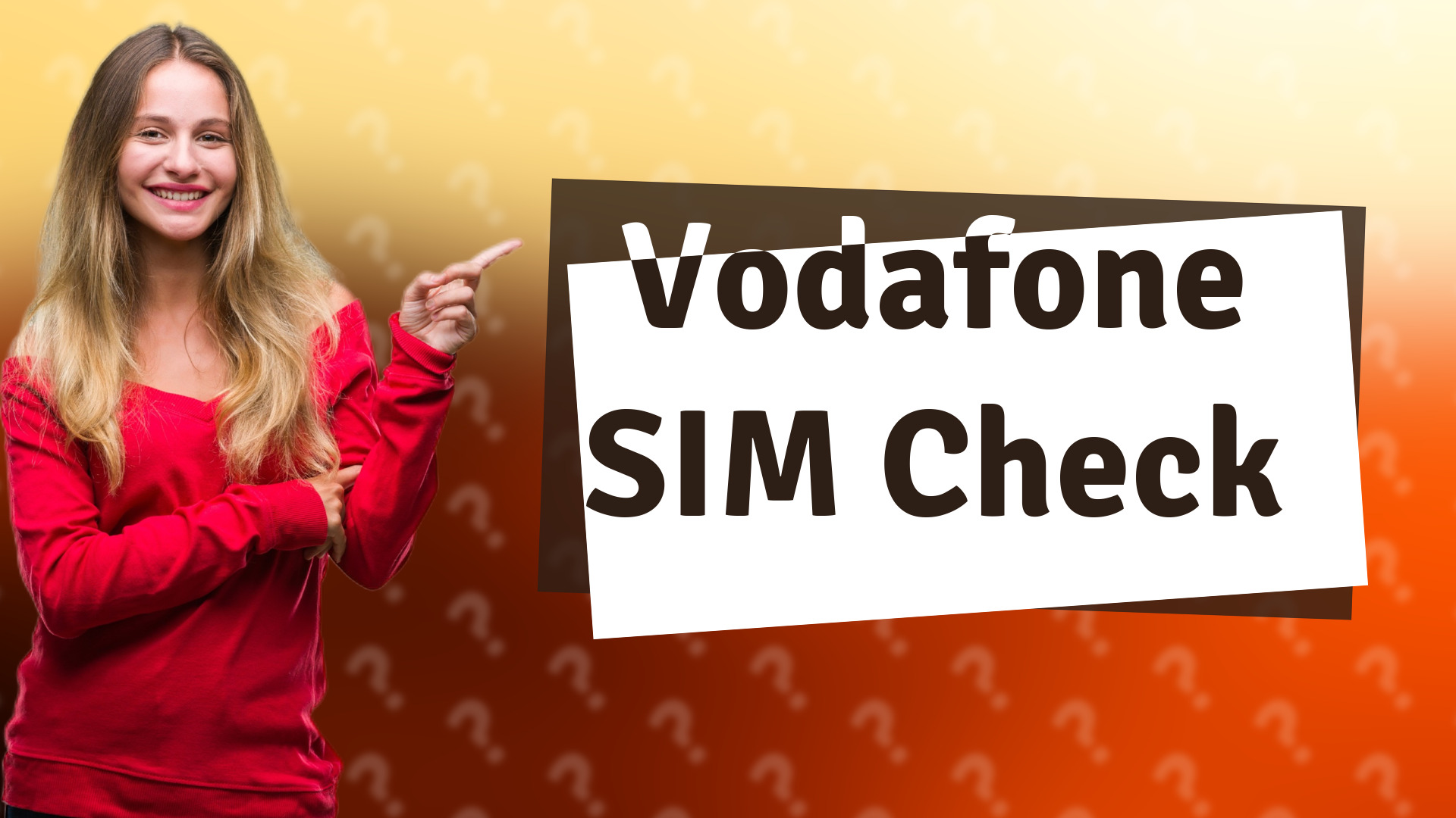 Vodafone SIM Check