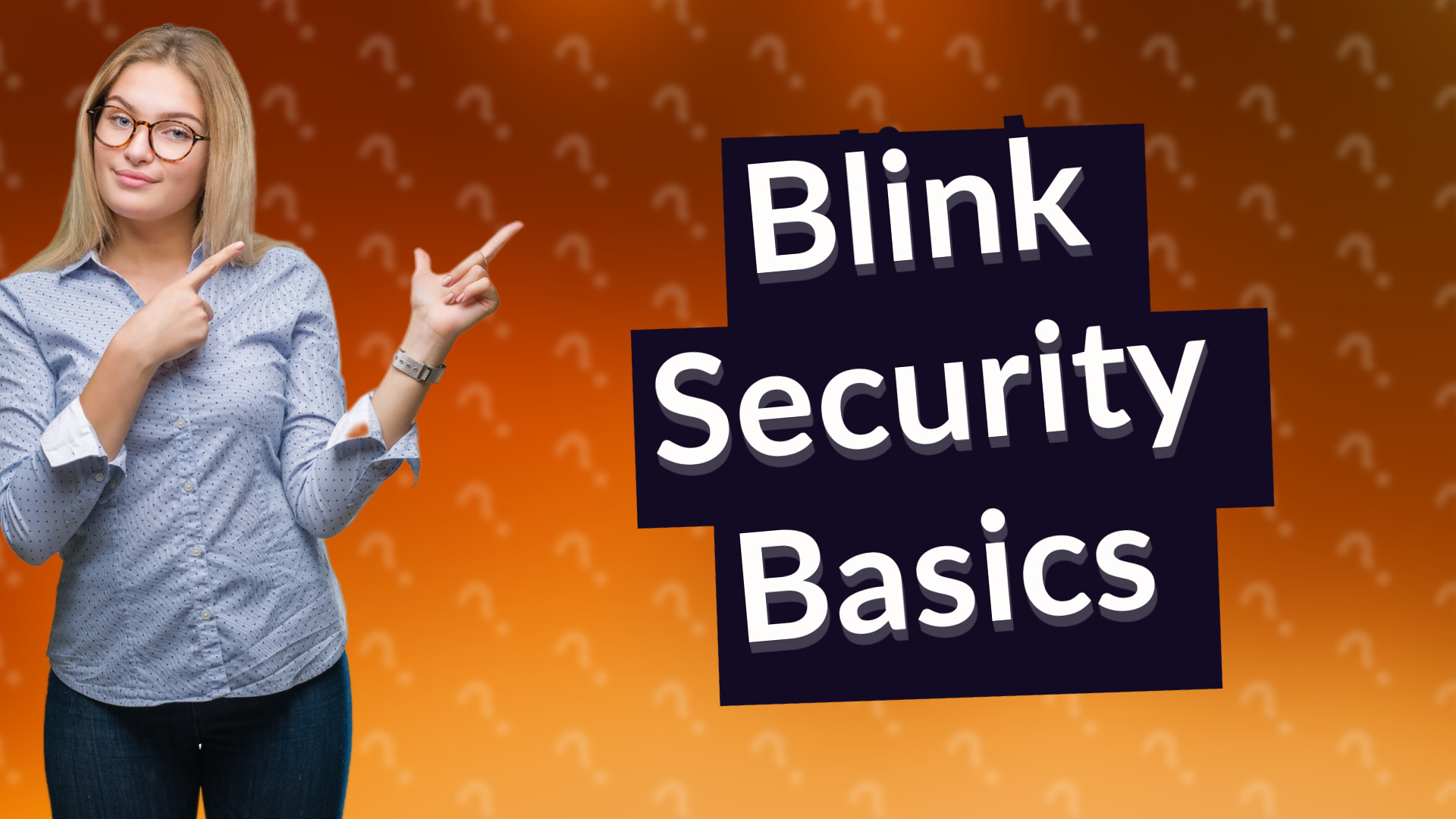 Blink Security Basics