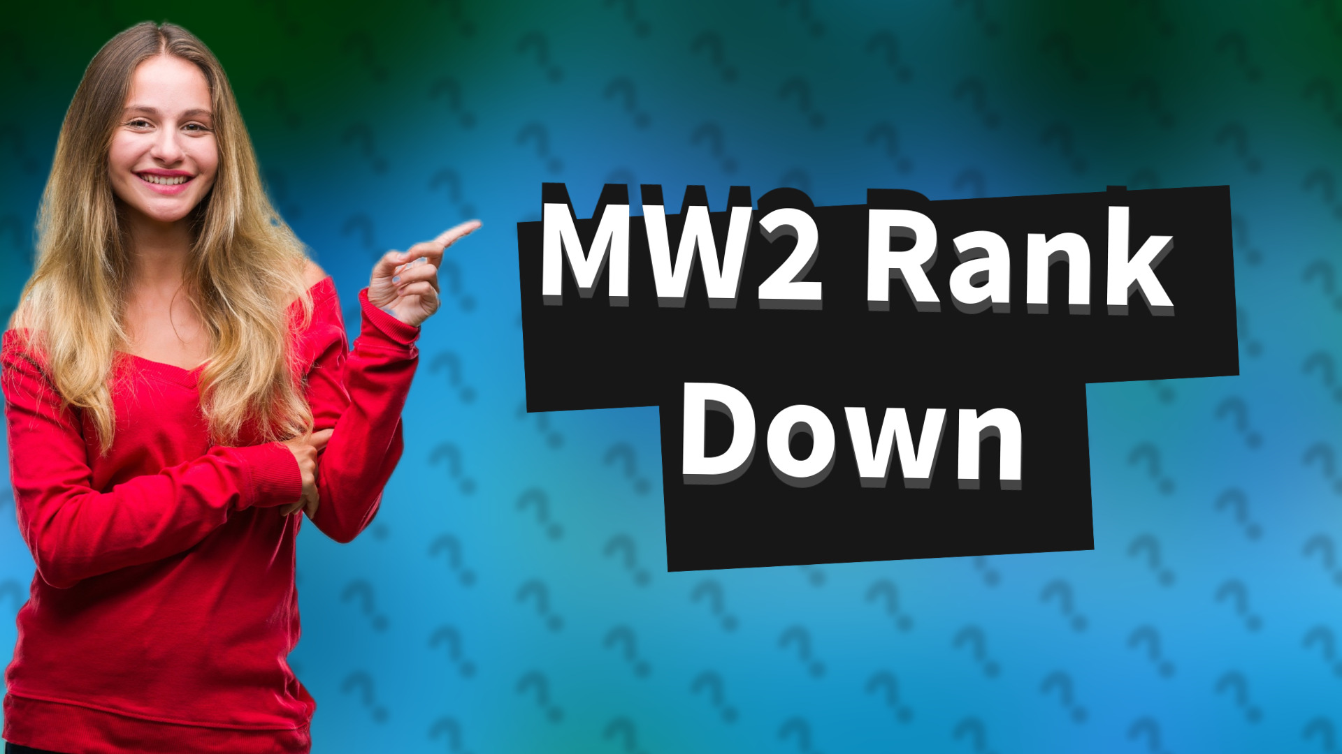 MW2 Rank Down