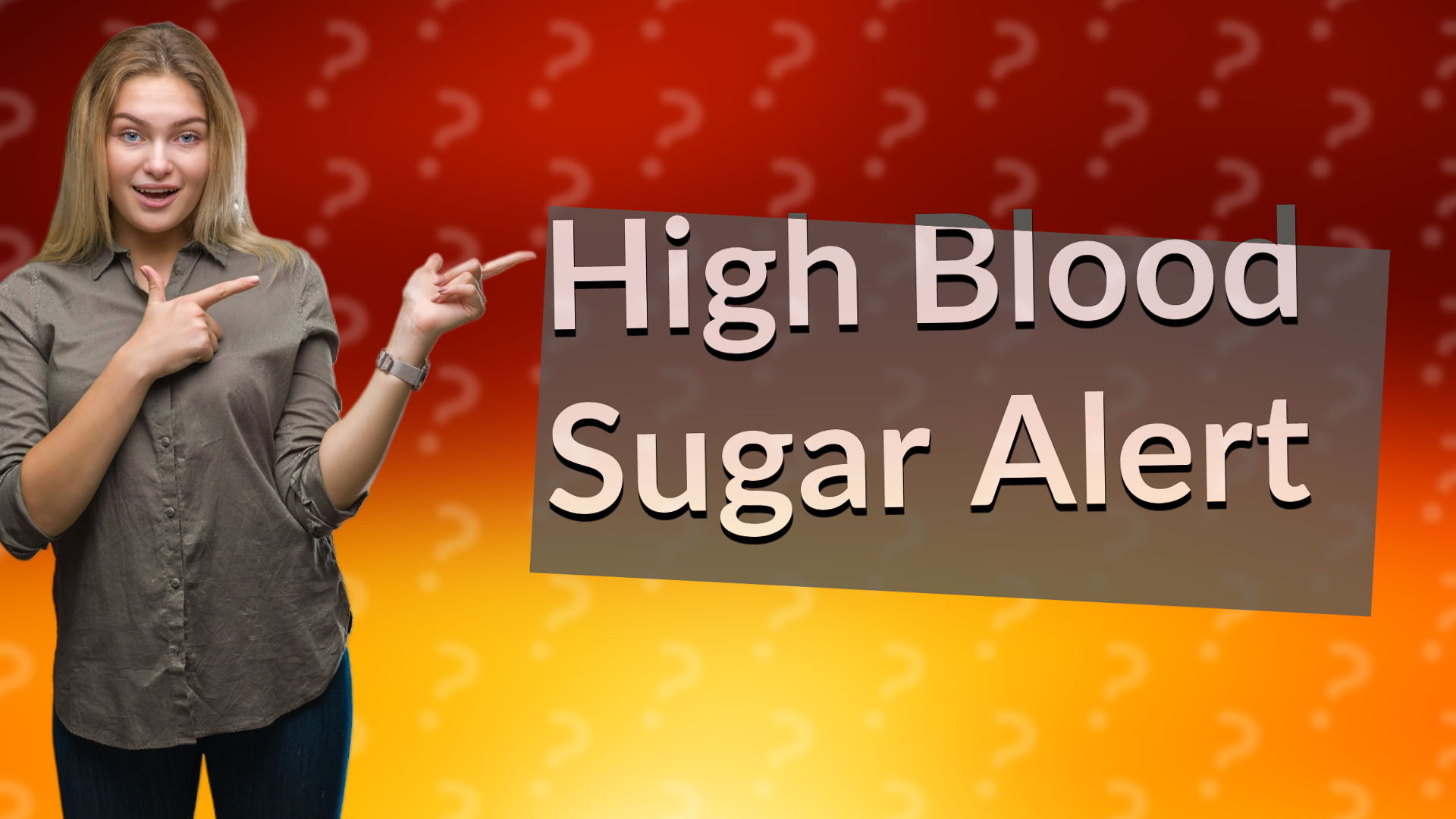 High Blood Sugar Alert
