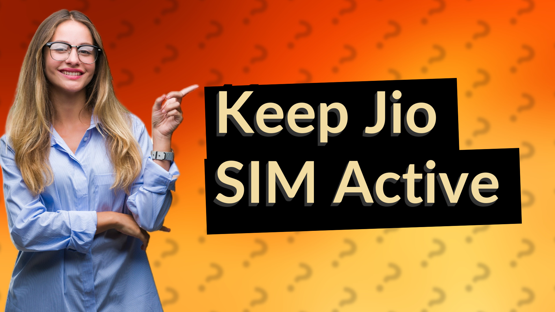 Keep Jio SIM Active