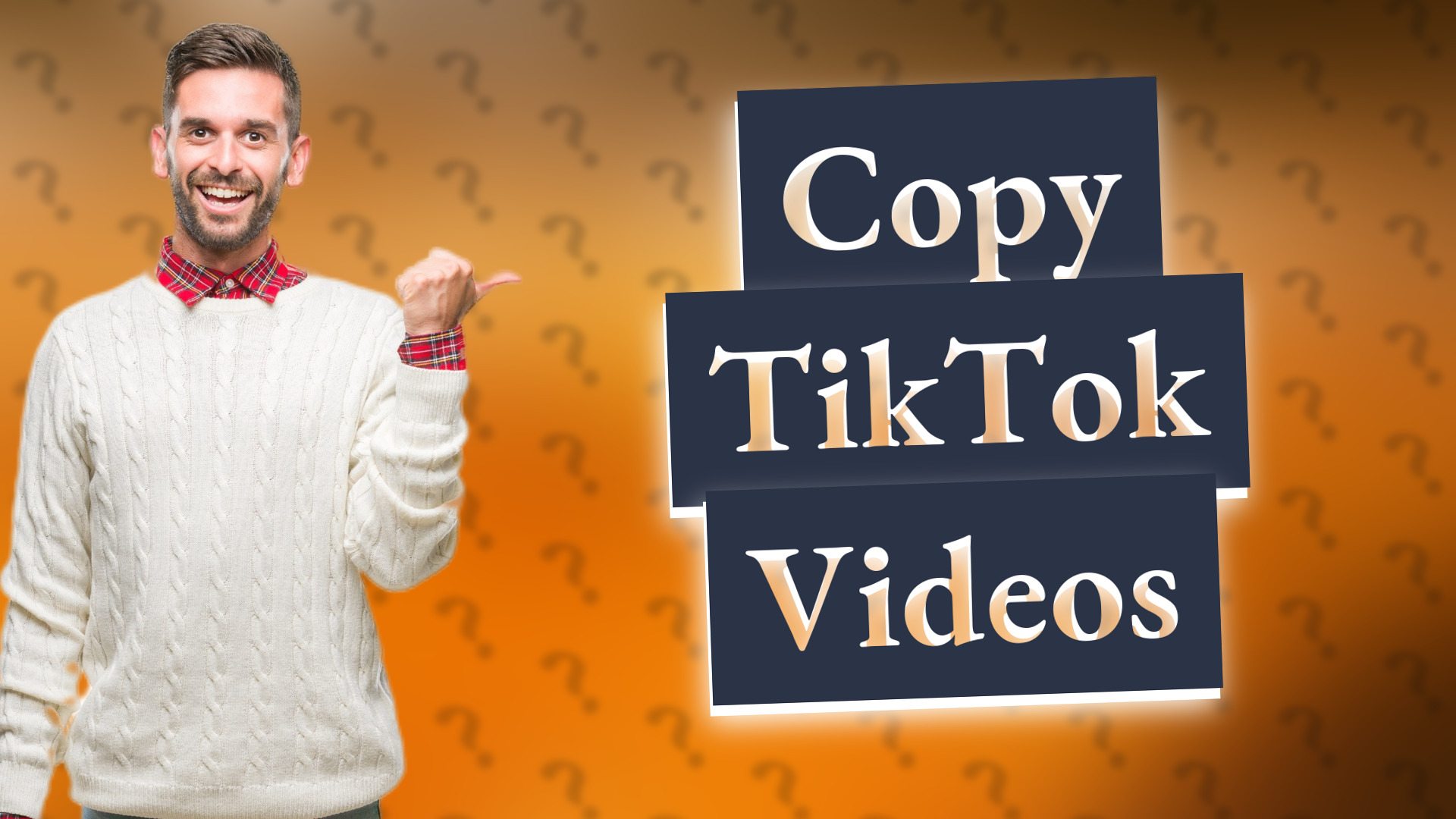 Copy TikTok Videos