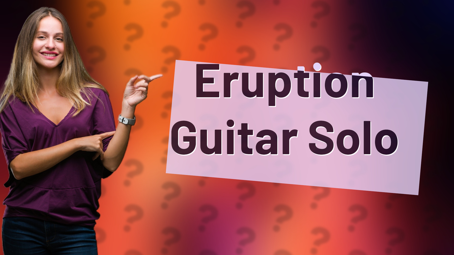 Eruption Guitar Solo