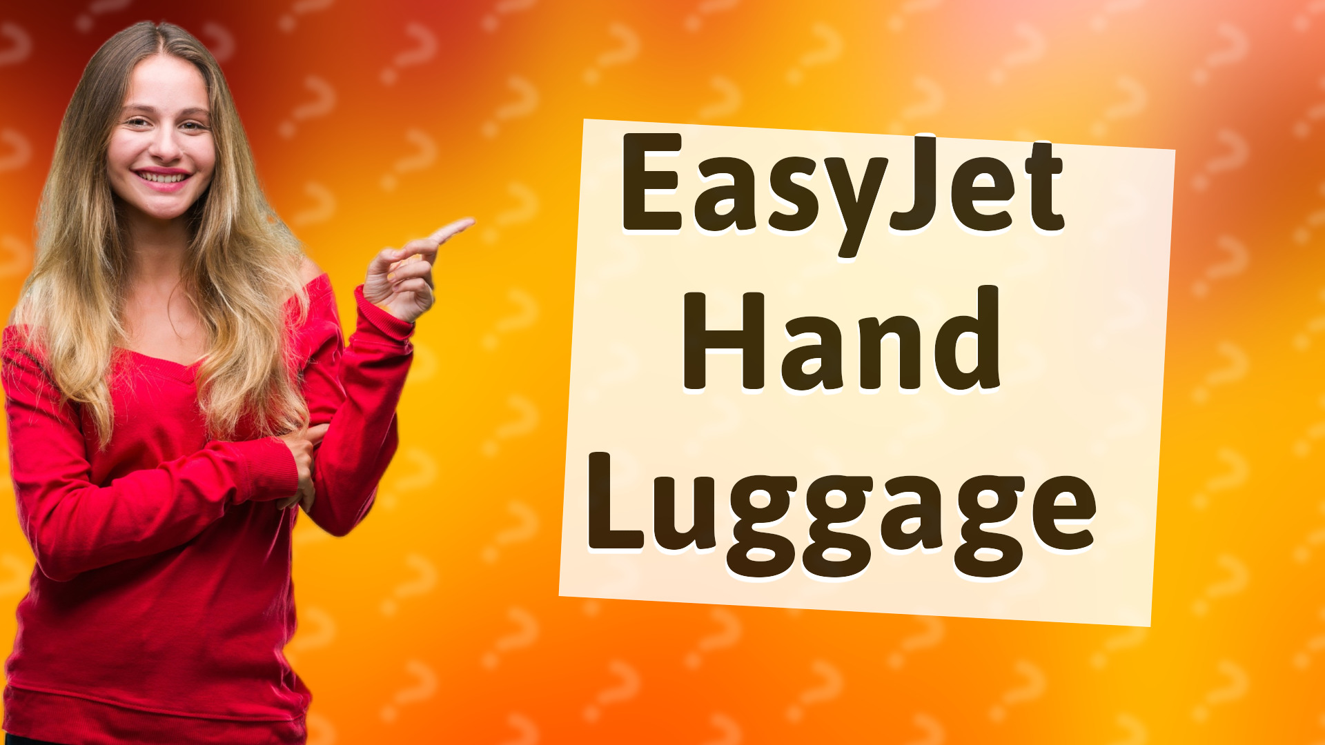 EasyJet Hand Luggage