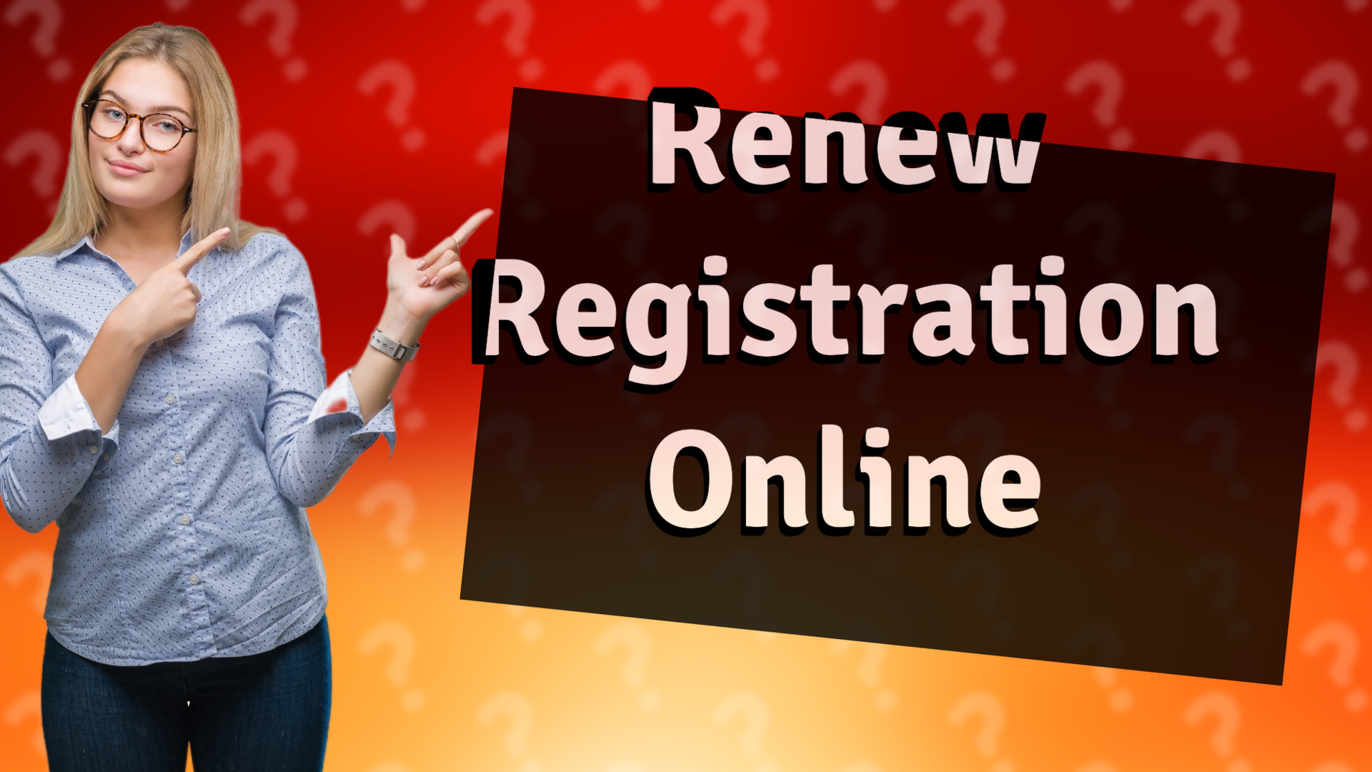 Renew Registration Online