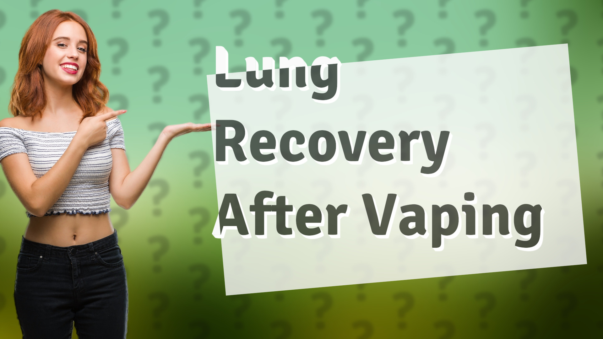 Lung Recovery After Vaping