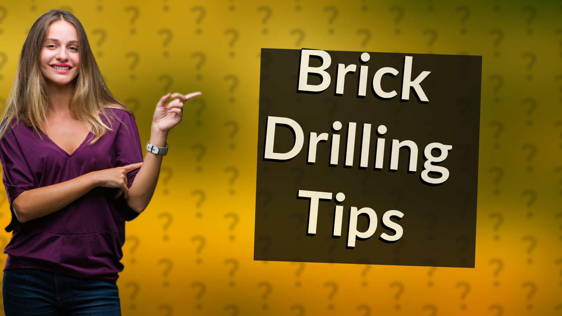 Brick Drilling Tips