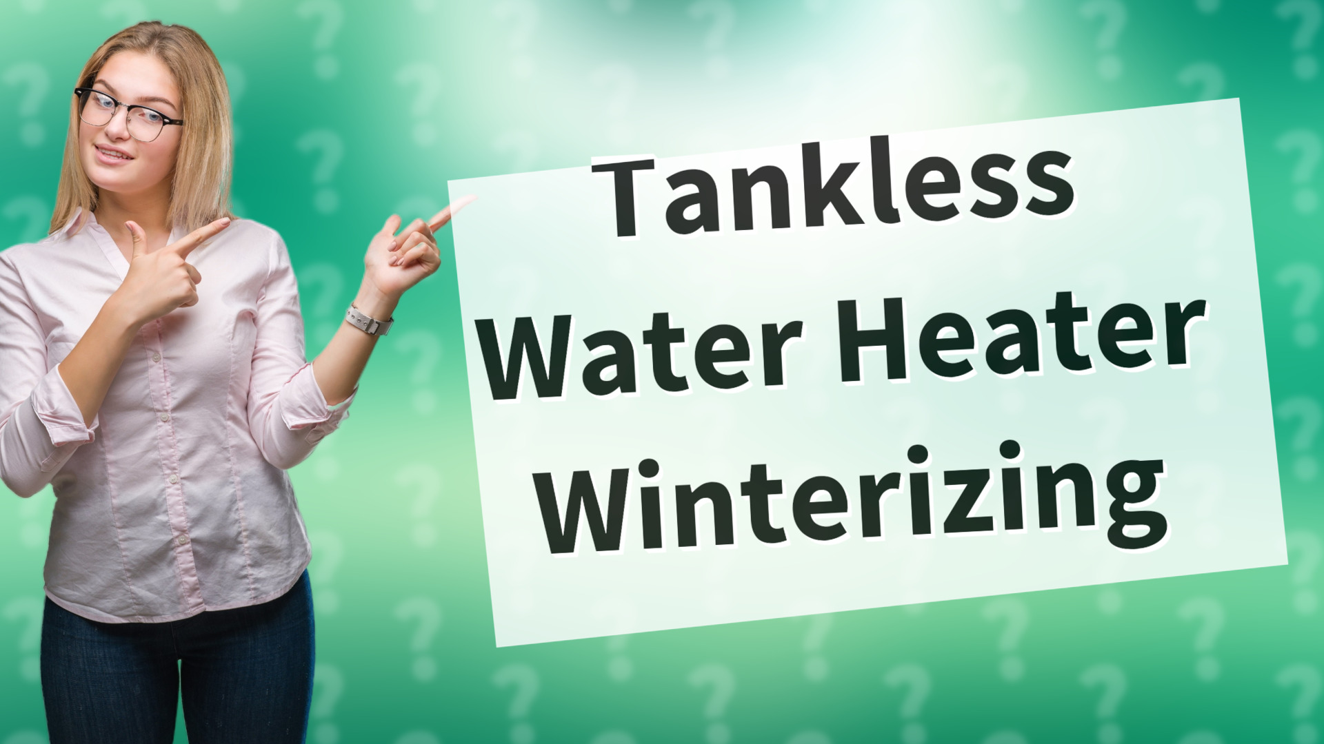 Tankless Water Heater Winterizing