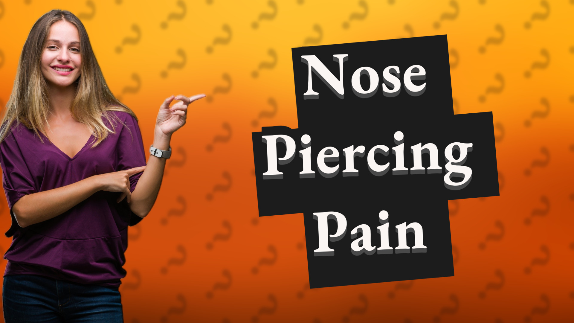 Nose Piercing Pain