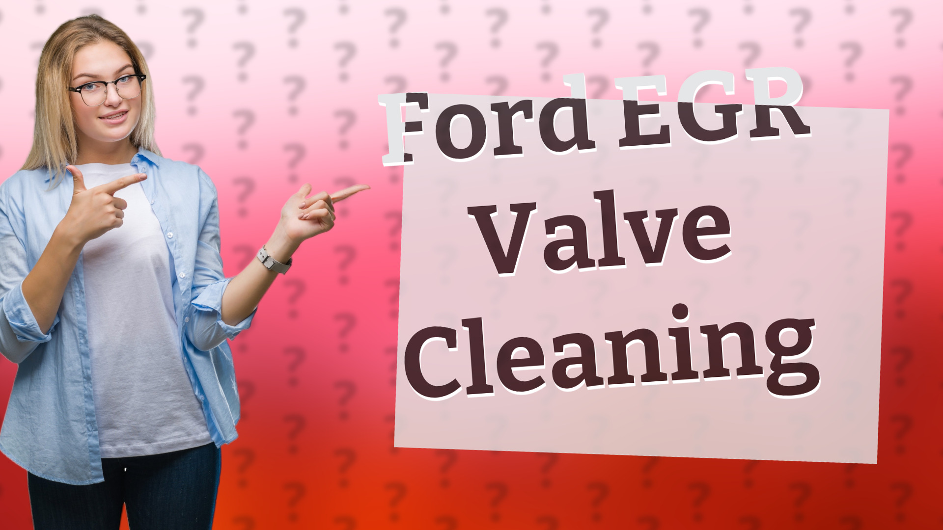 Ford EGR Valve Cleaning