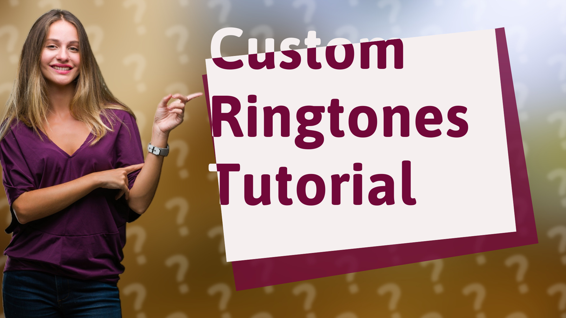 Custom Ringtones Tutorial