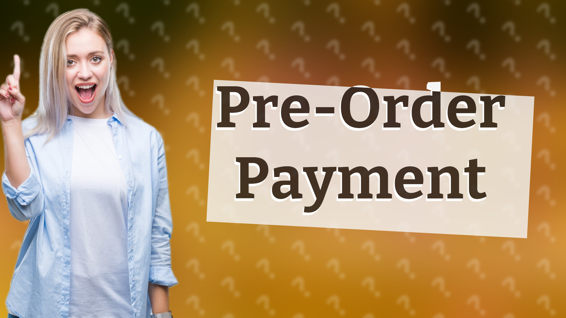 Pre-Order Payment