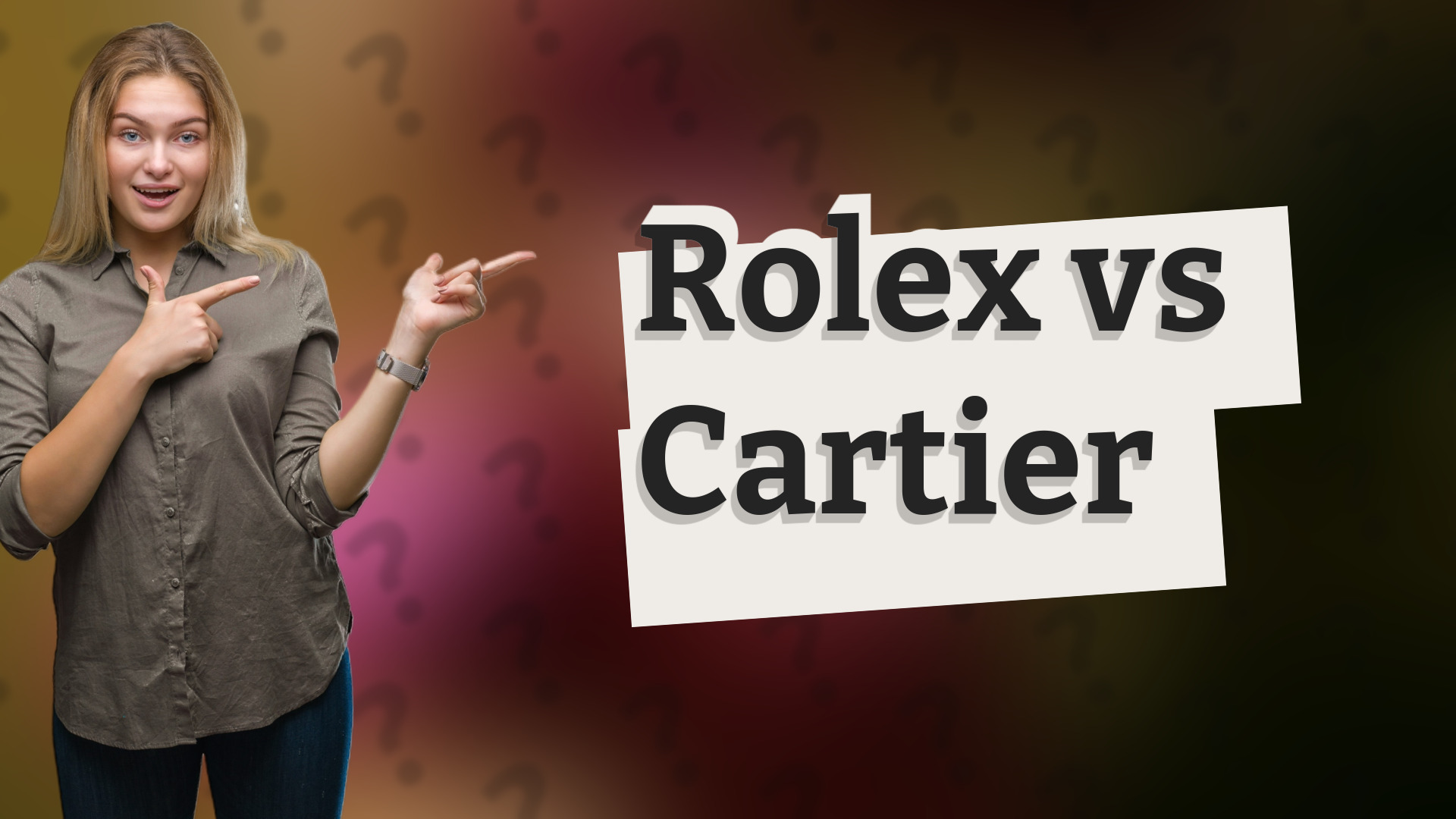 Rolex vs Cartier