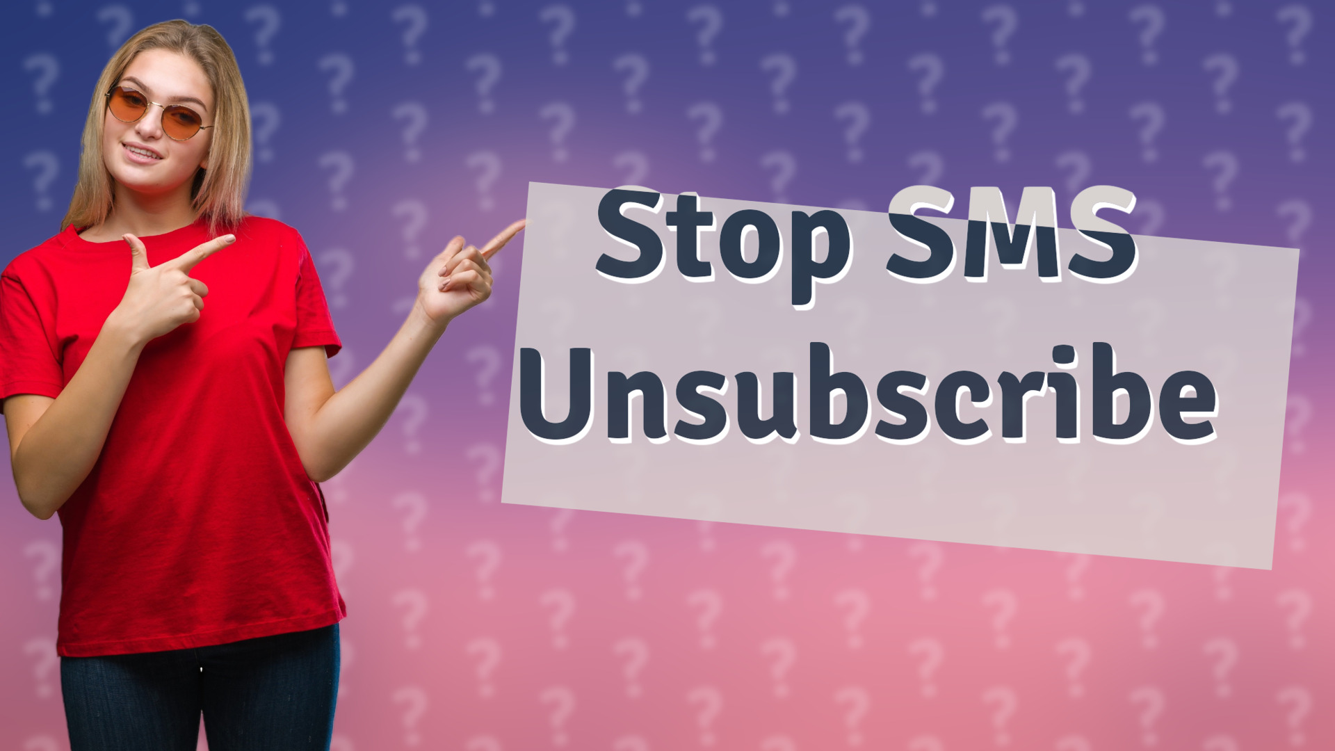 Stop SMS Unsubscribe