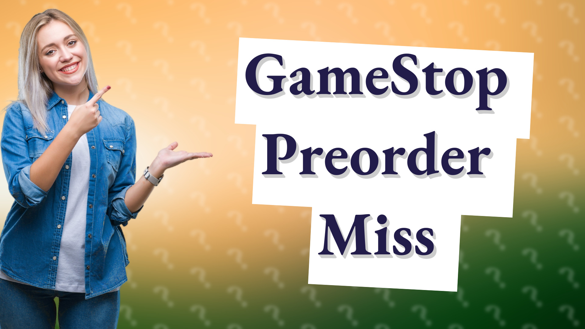 GameStop Preorder Miss