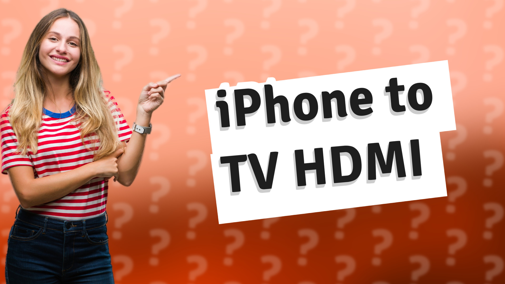iPhone to TV HDMI
