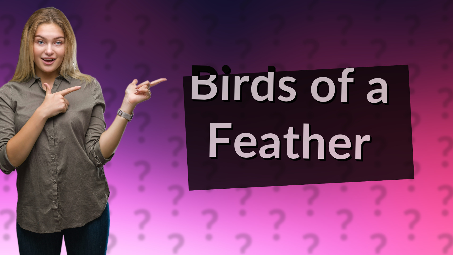 Birds of a Feather