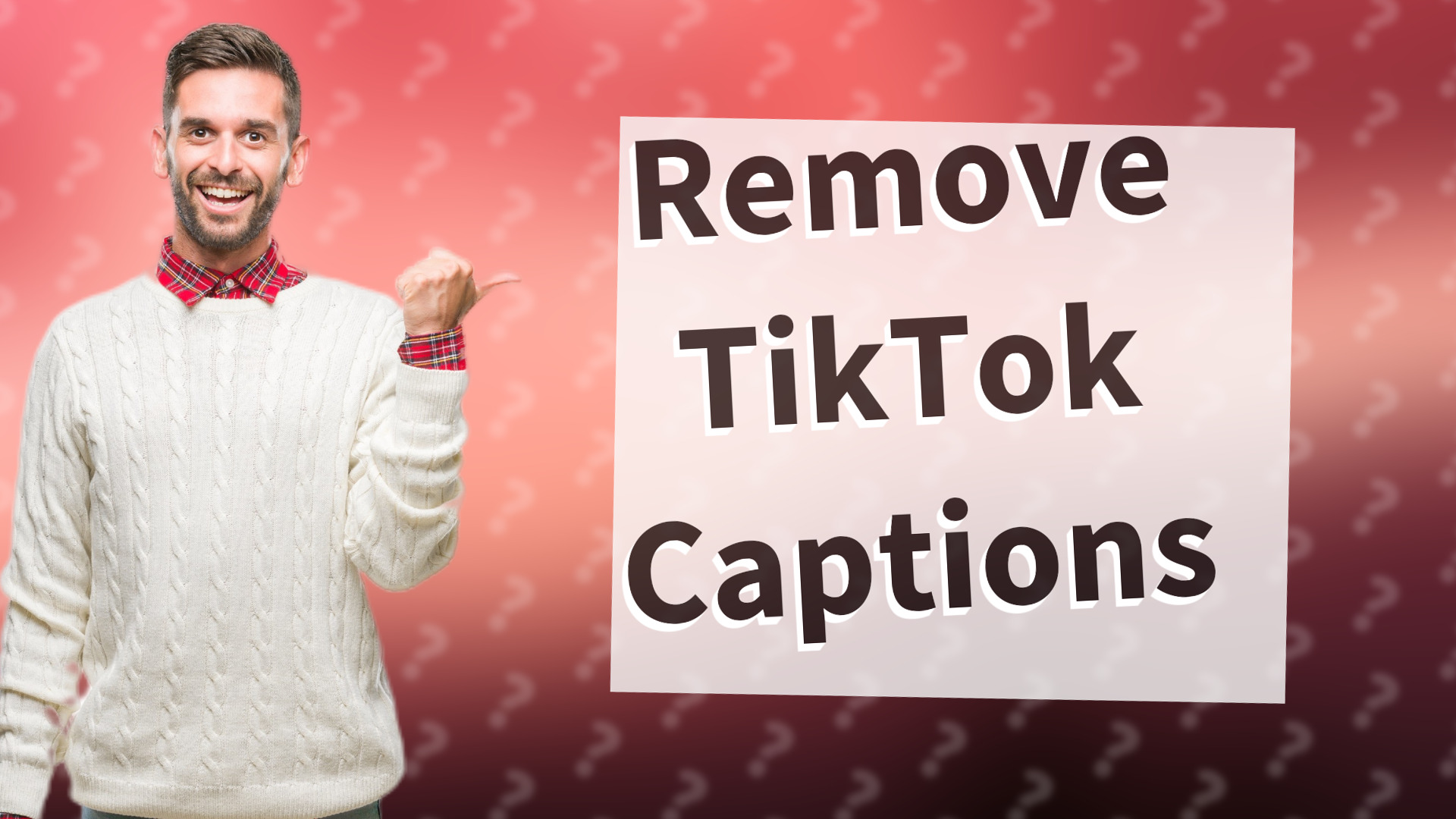 Remove TikTok Captions