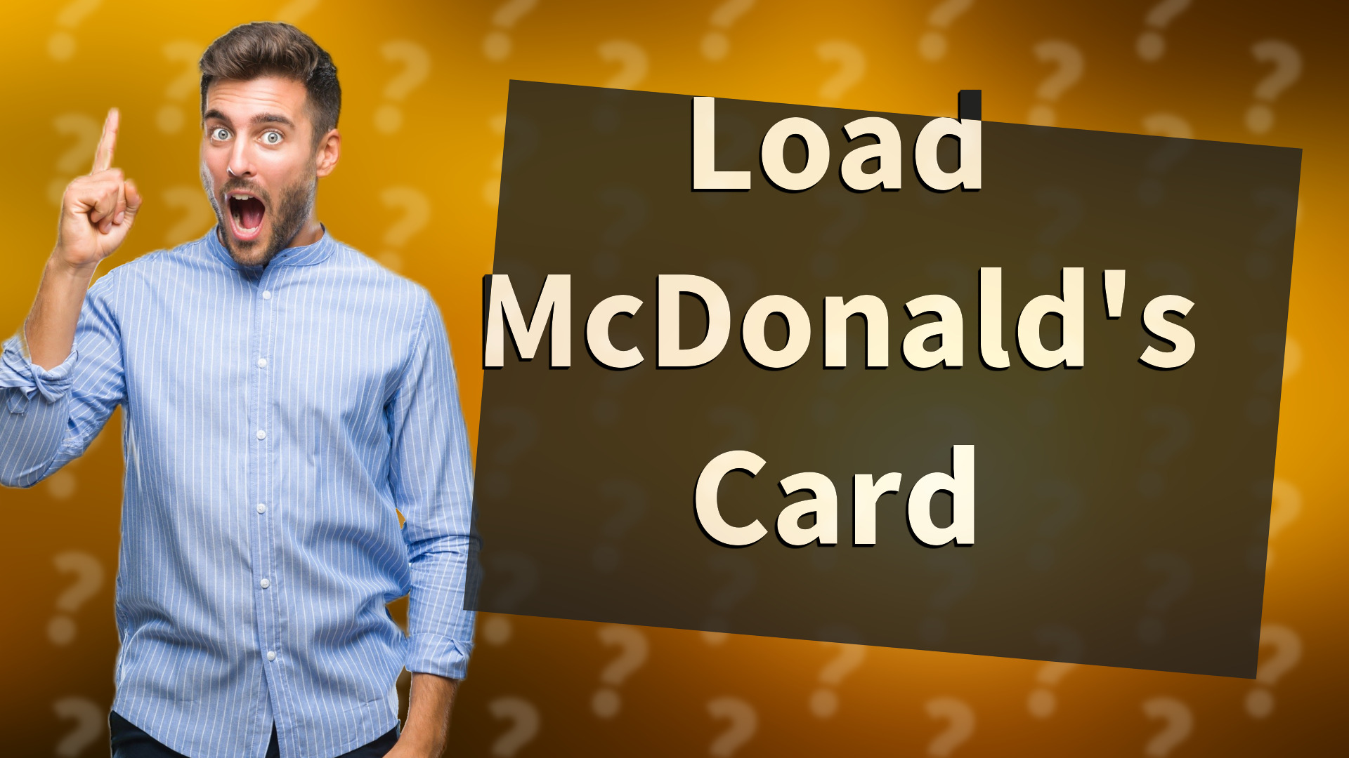 Load McDonald's Card
