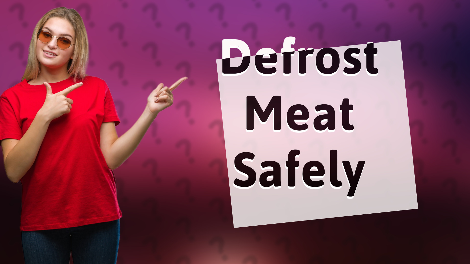 Defrost Meat Safely