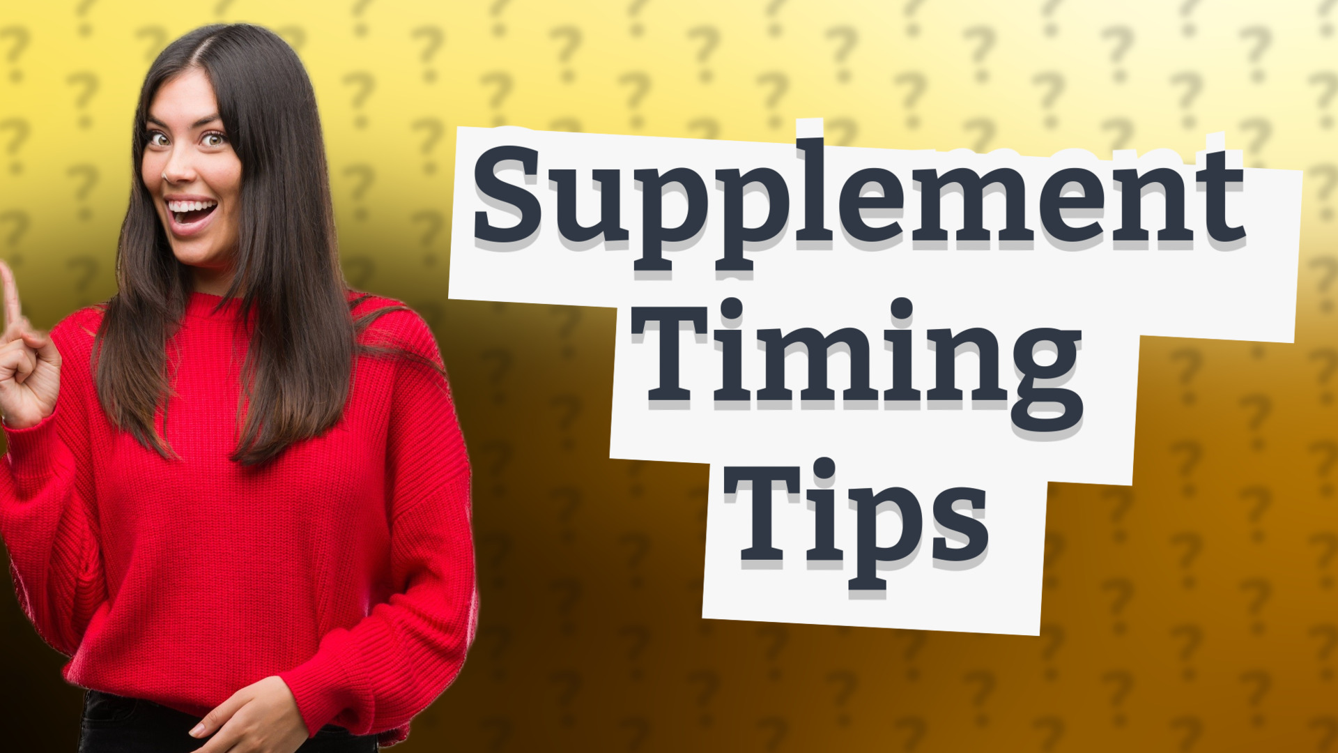 Supplement Timing Tips
