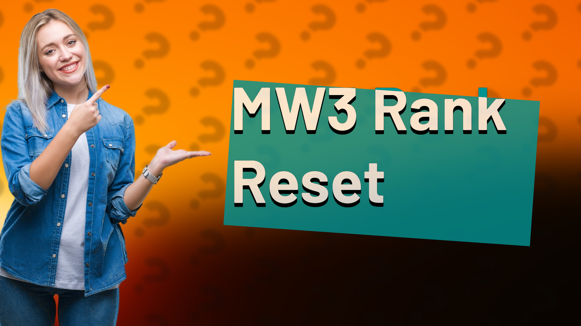 MW3 Rank Reset